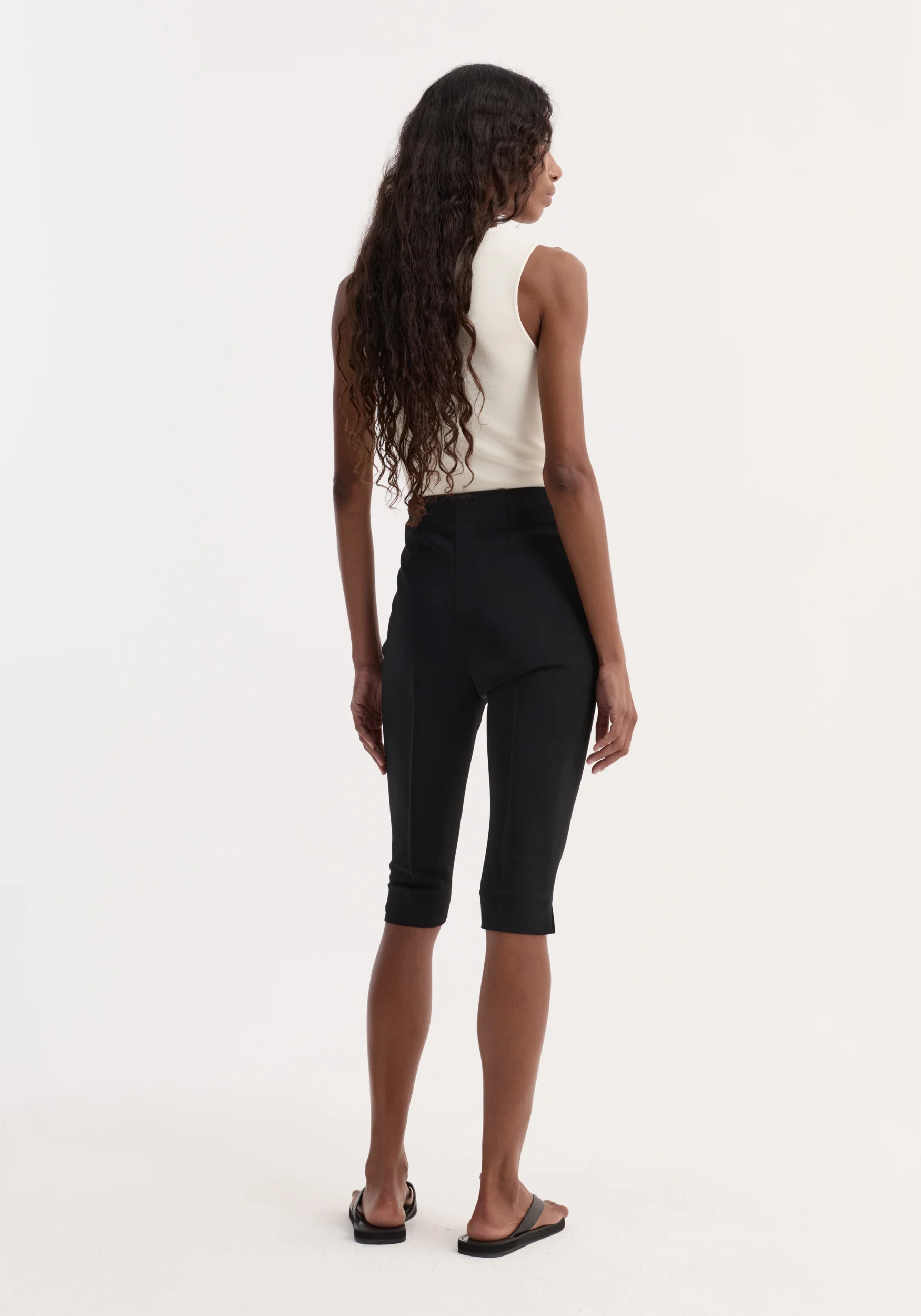 Bustier shaped knitted top | off white - Image 5