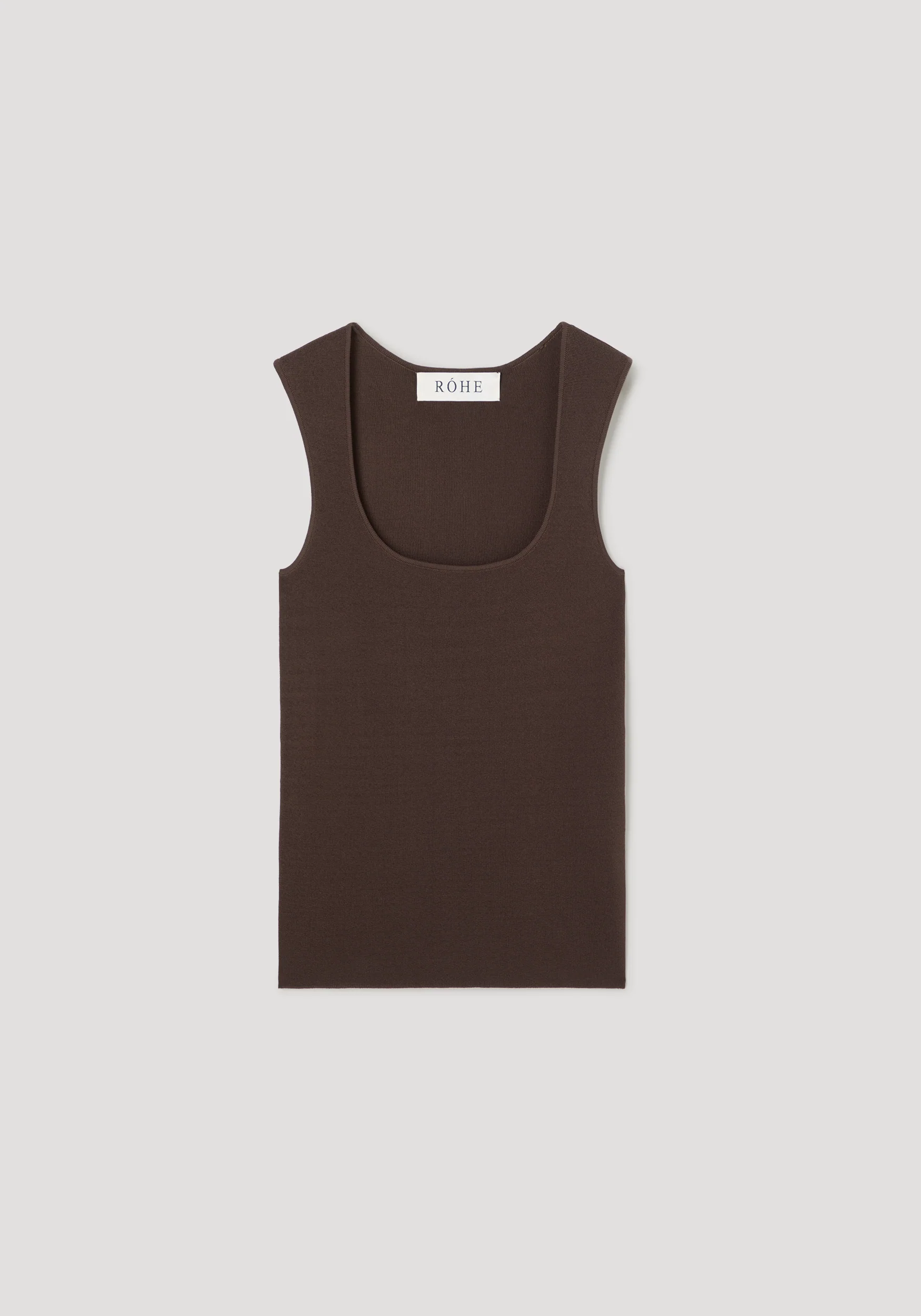 Bustier shaped knitted top | dark chocolate - Image 6