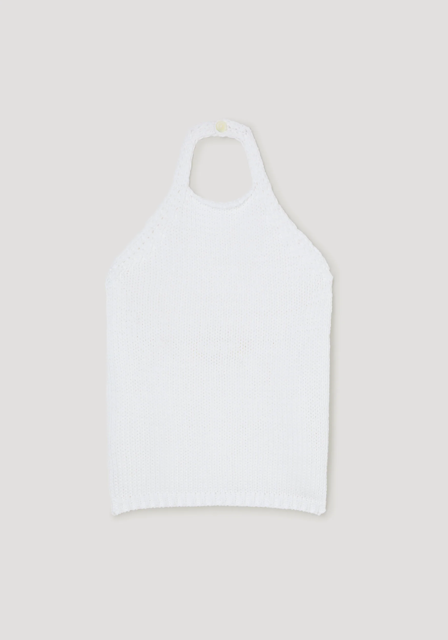 Chunky knit halter top | optic white - Image 6