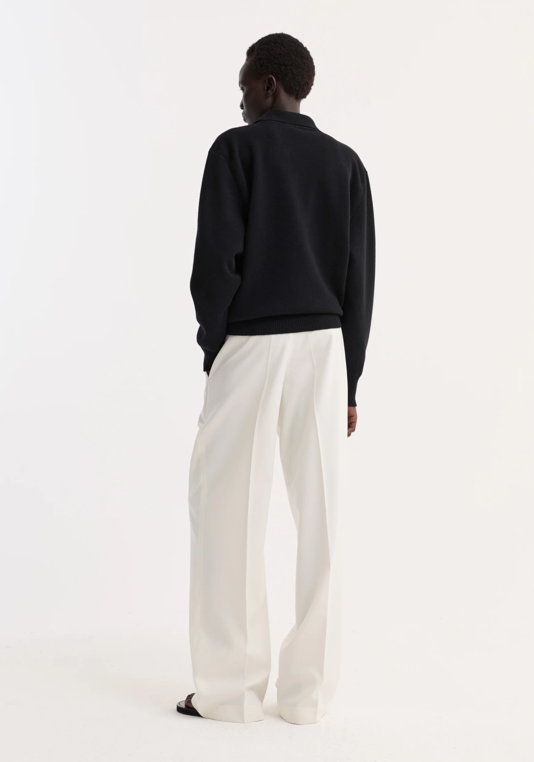 Compact knitted polo | black - Image 5