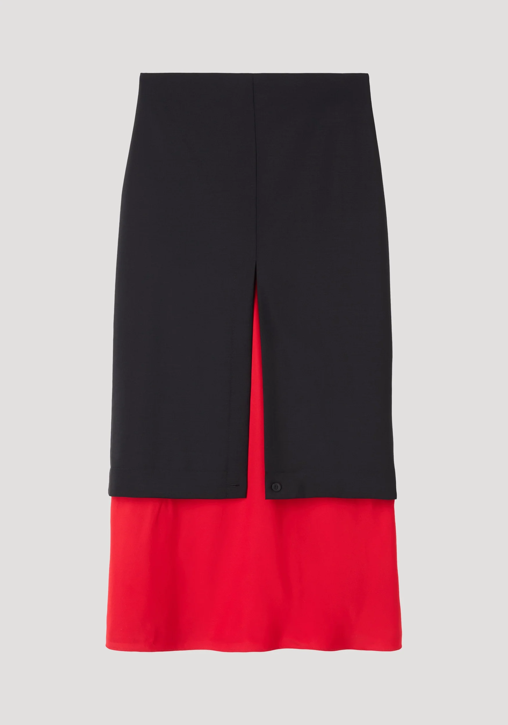 Contrast upside-down skirt | black - Image 5