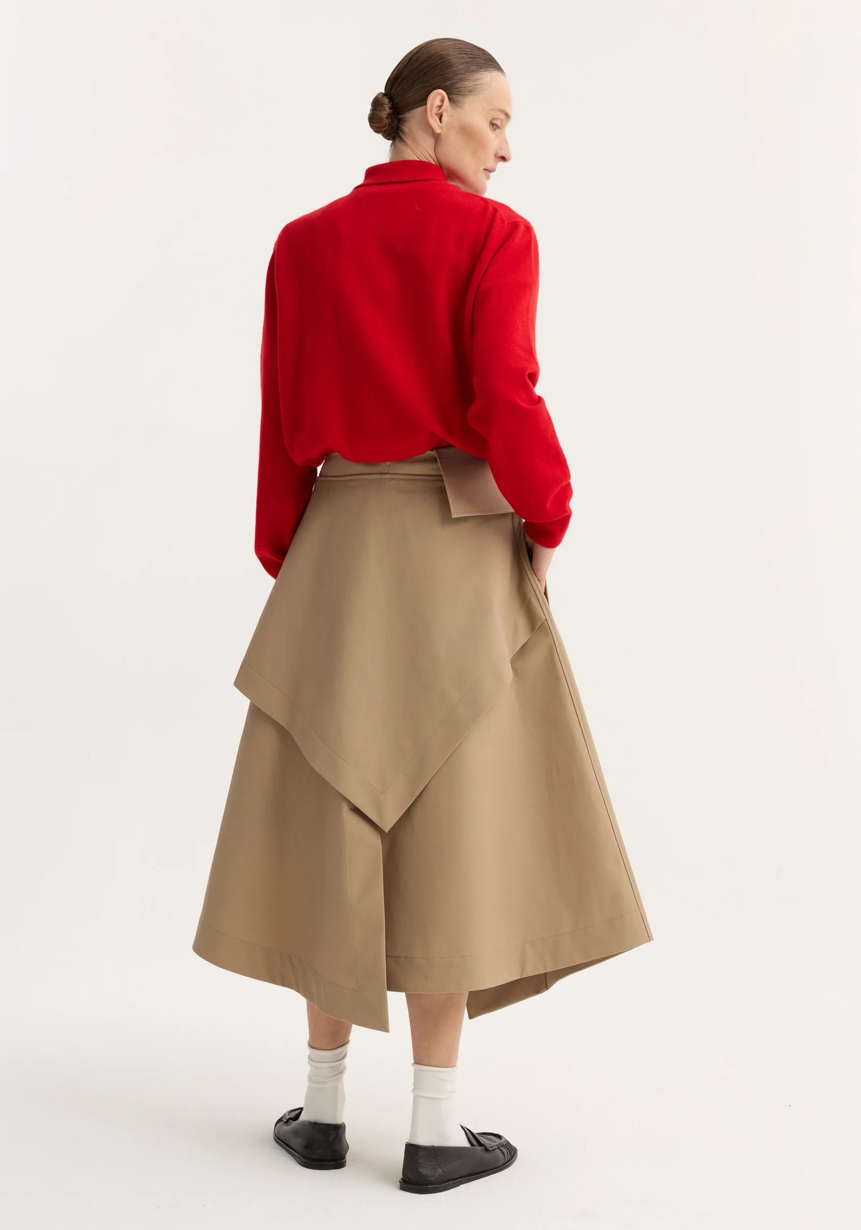 Deconstructed trench skirt | sand - Image 4
