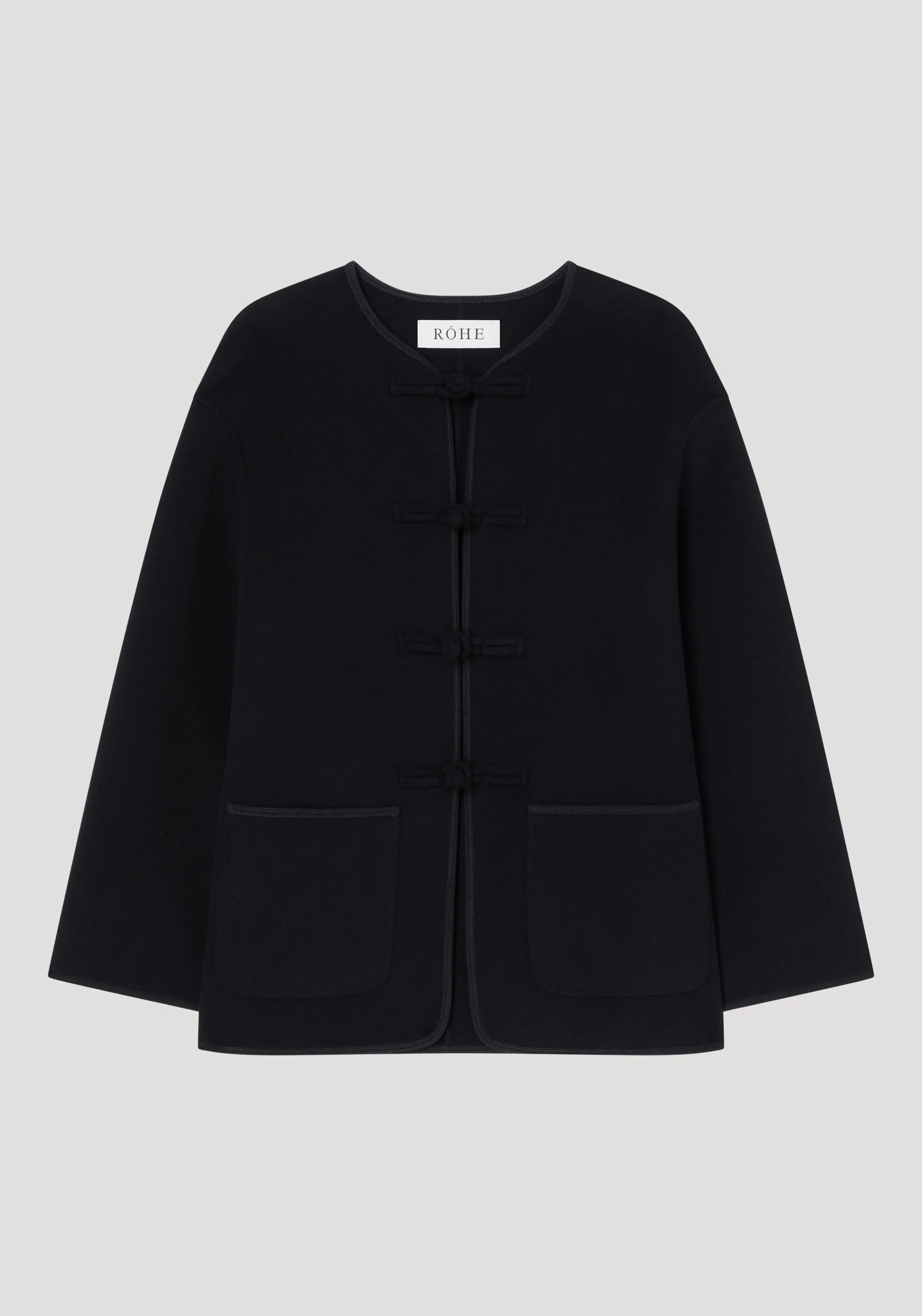 Double-faced wool pankou jacket | black - Image 6
