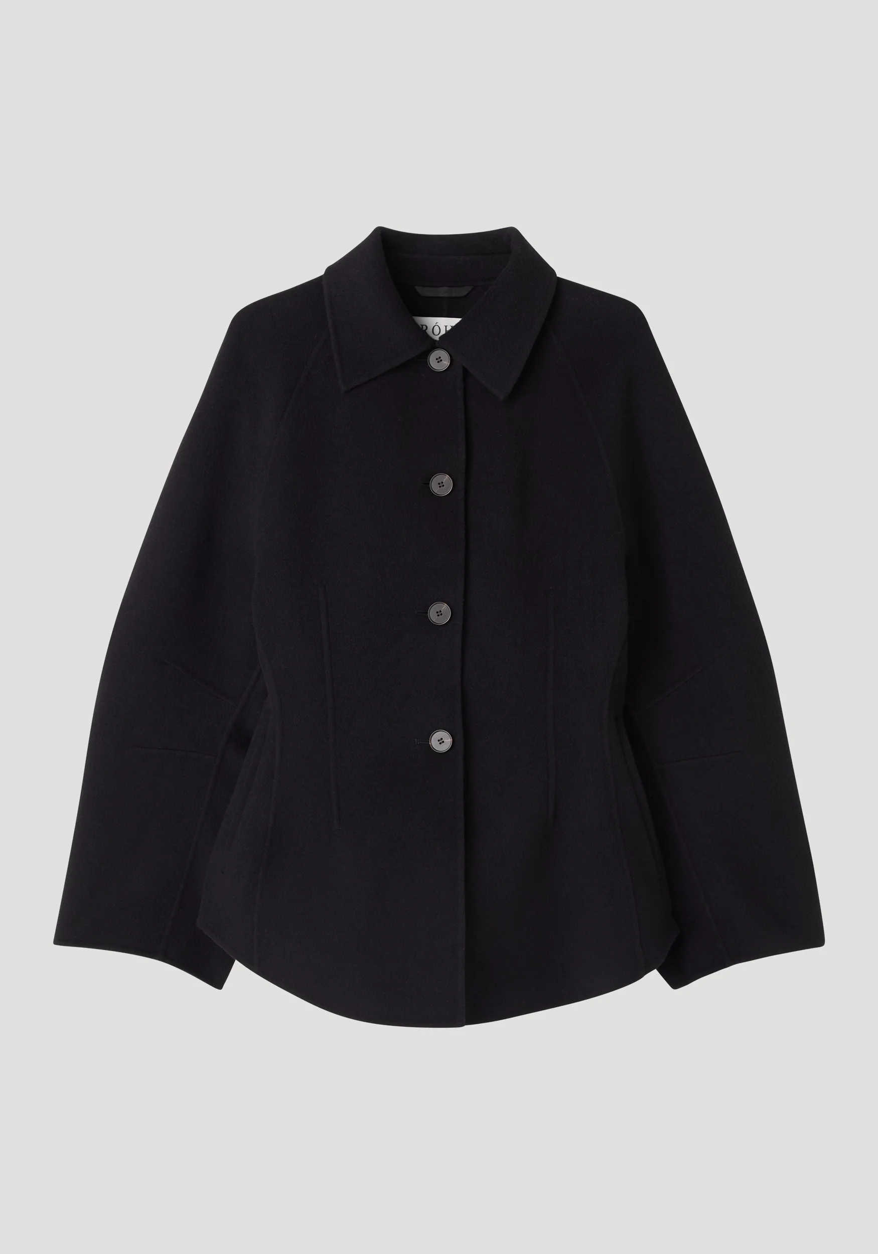 Double-faced sculptural jacket | black - Image 6
