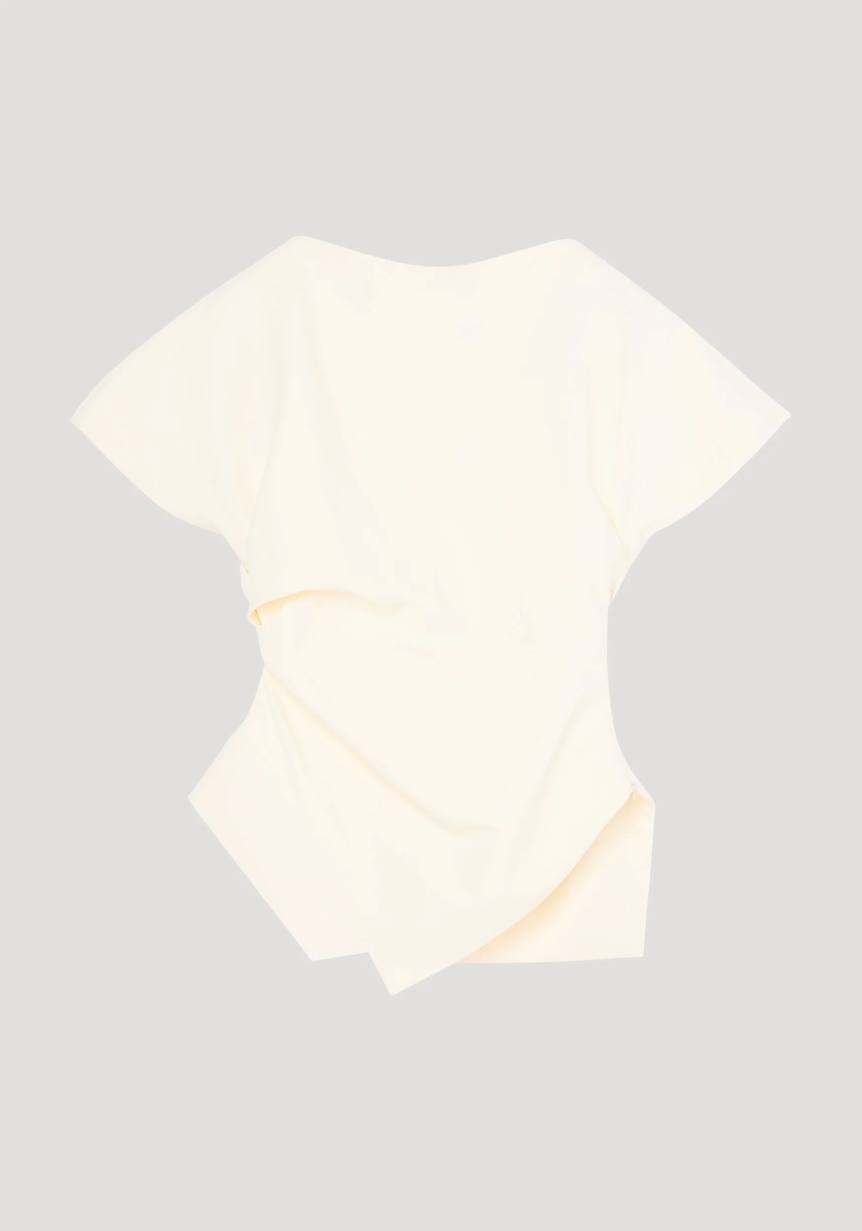 Draped lapel top | off white - Image 6