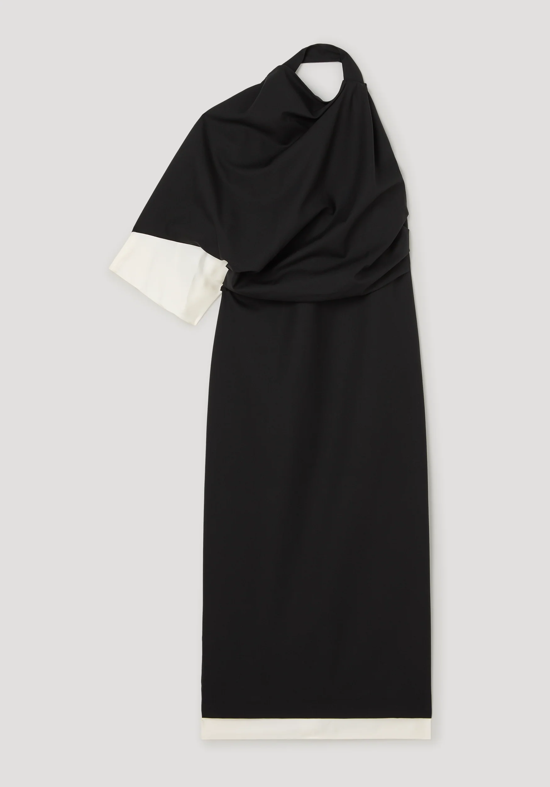 Draped open back dress | black - Image 6