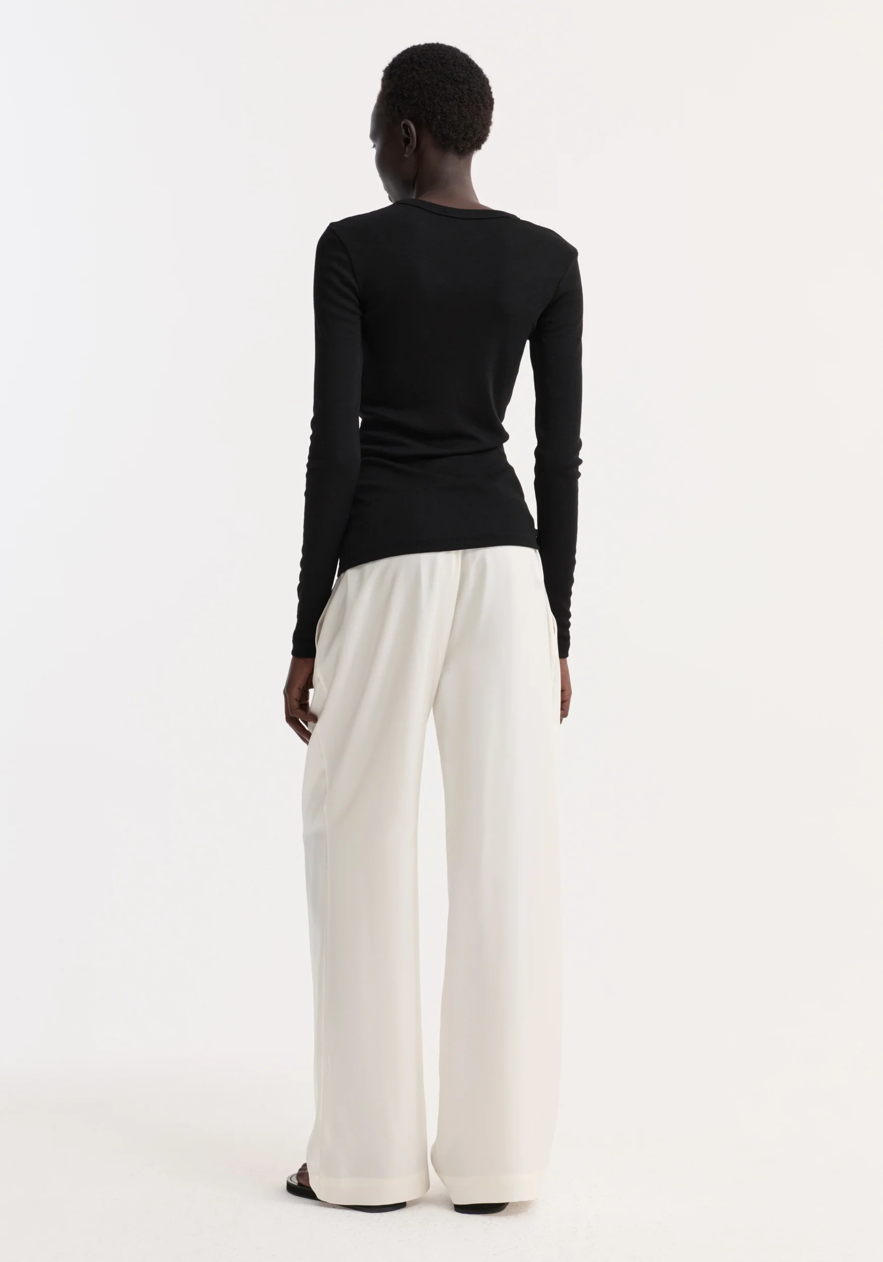 Fine merino long sleeve | black - Image 5