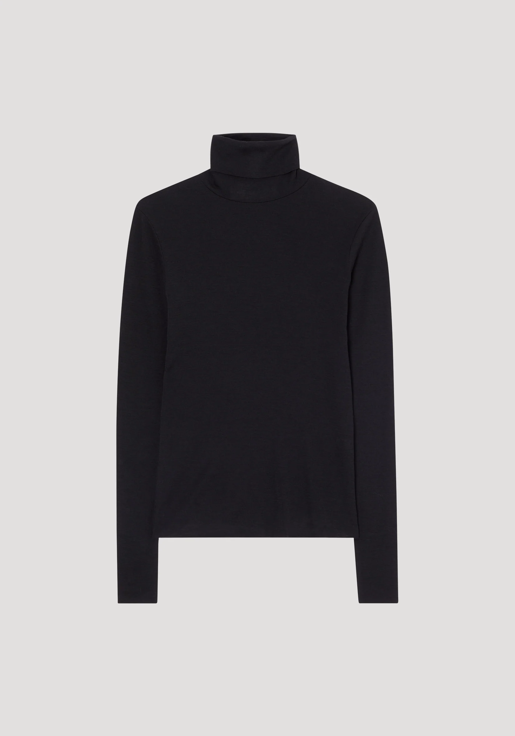 Fine merino turtleneck | black - Image 6