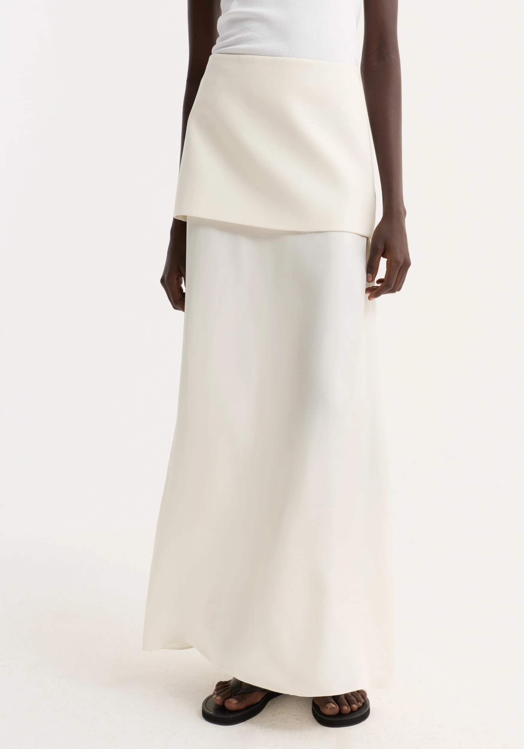 Integrated fluid silk skirt | cream - Image 3