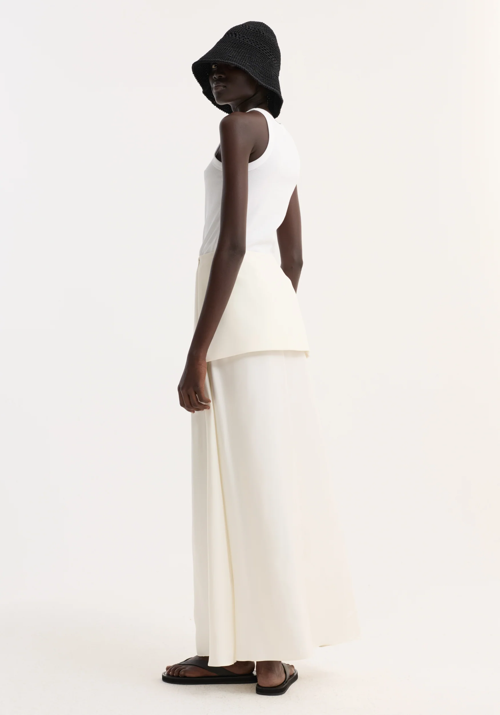 Integrated fluid silk skirt | cream - Image 4