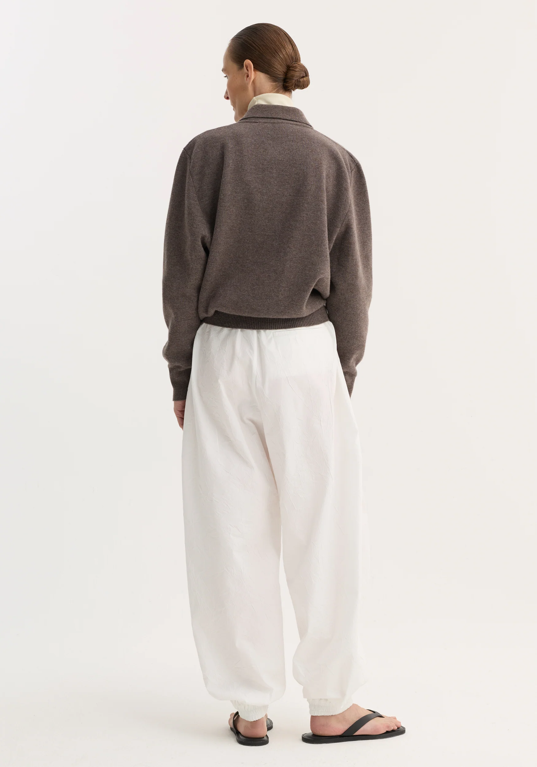 Balloon track pants | optic white - Image 4