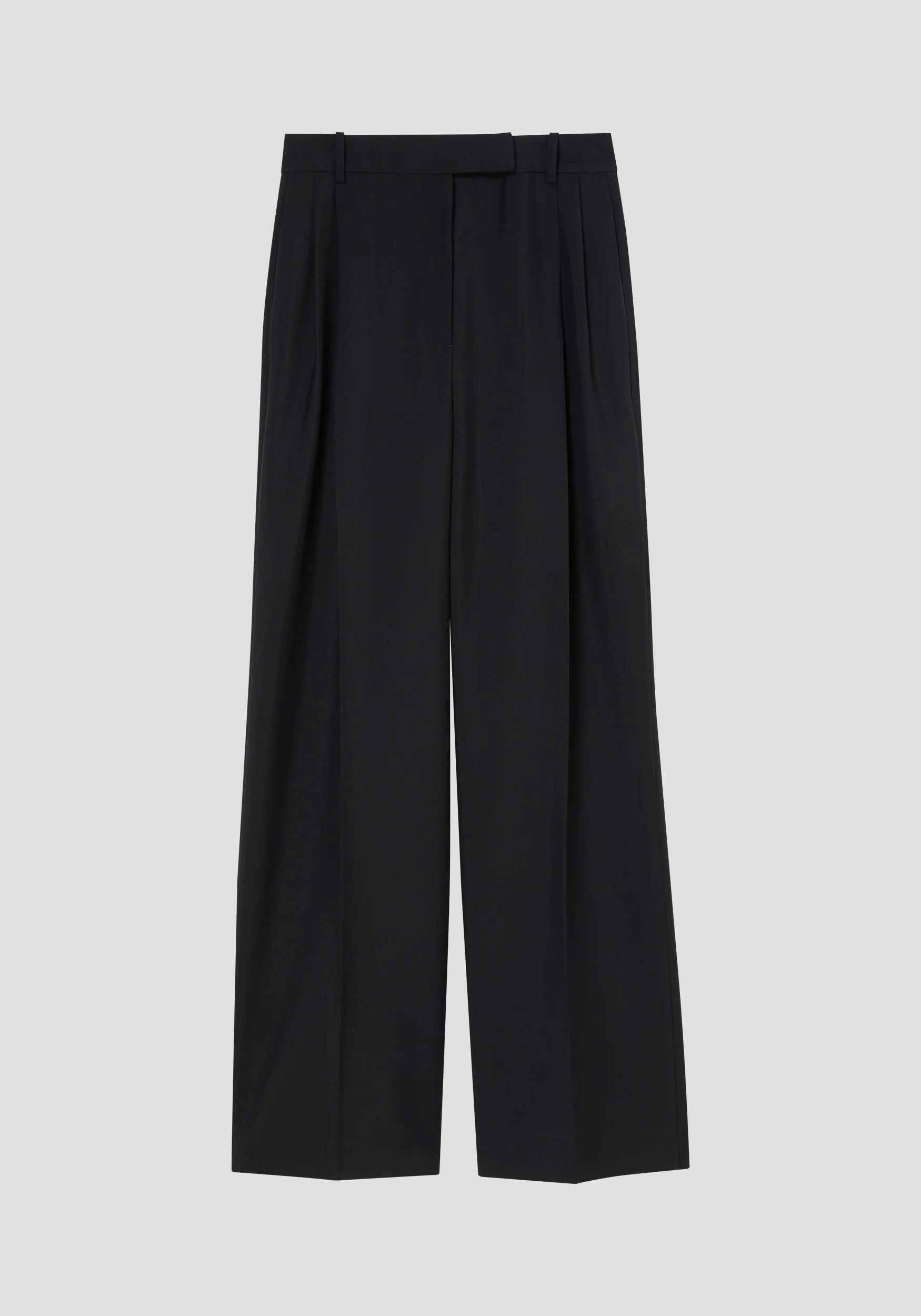 Mid-waist tailored trousers | black - Image 5