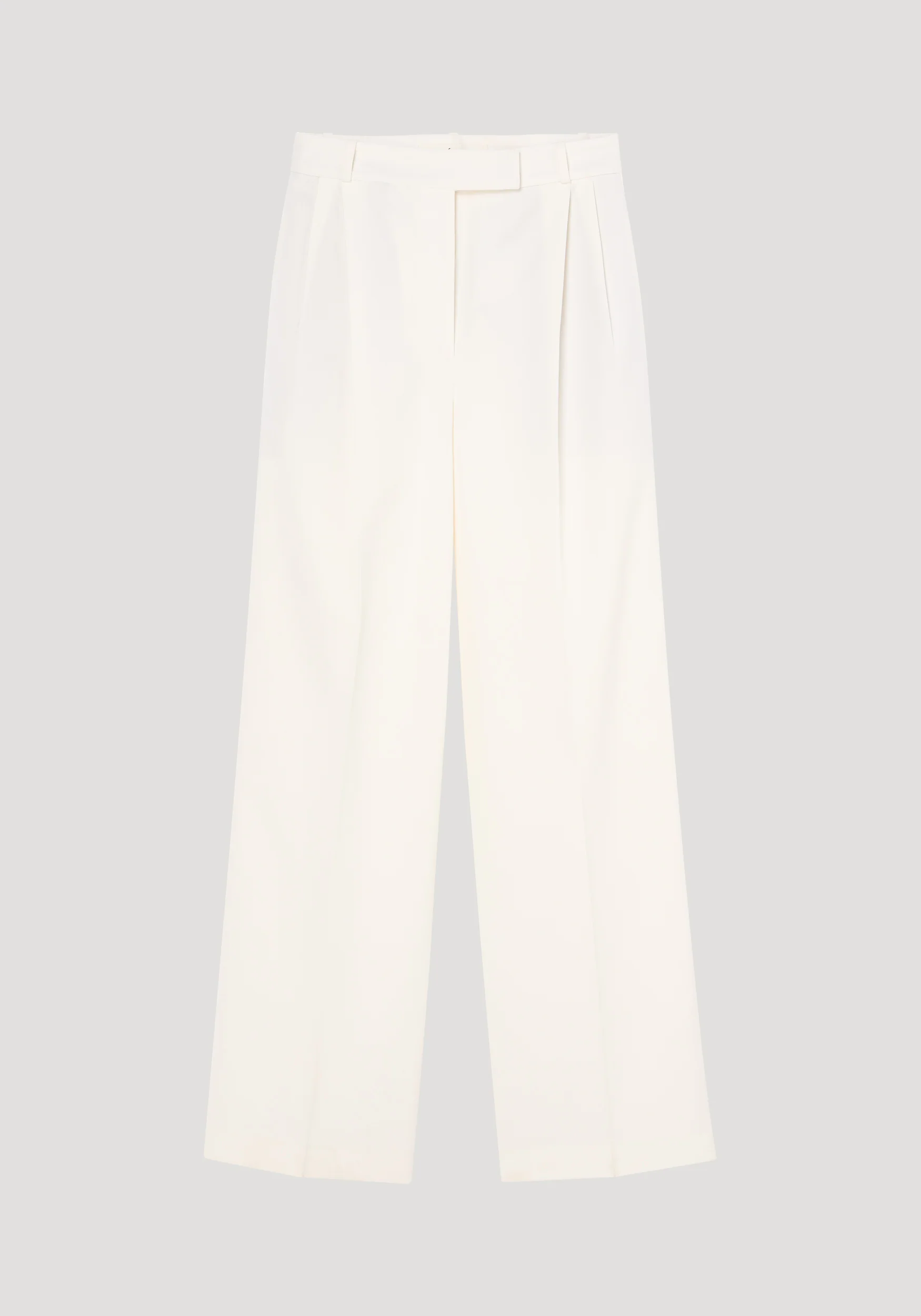 Mid-waist tailored trousers | off white - Image 5
