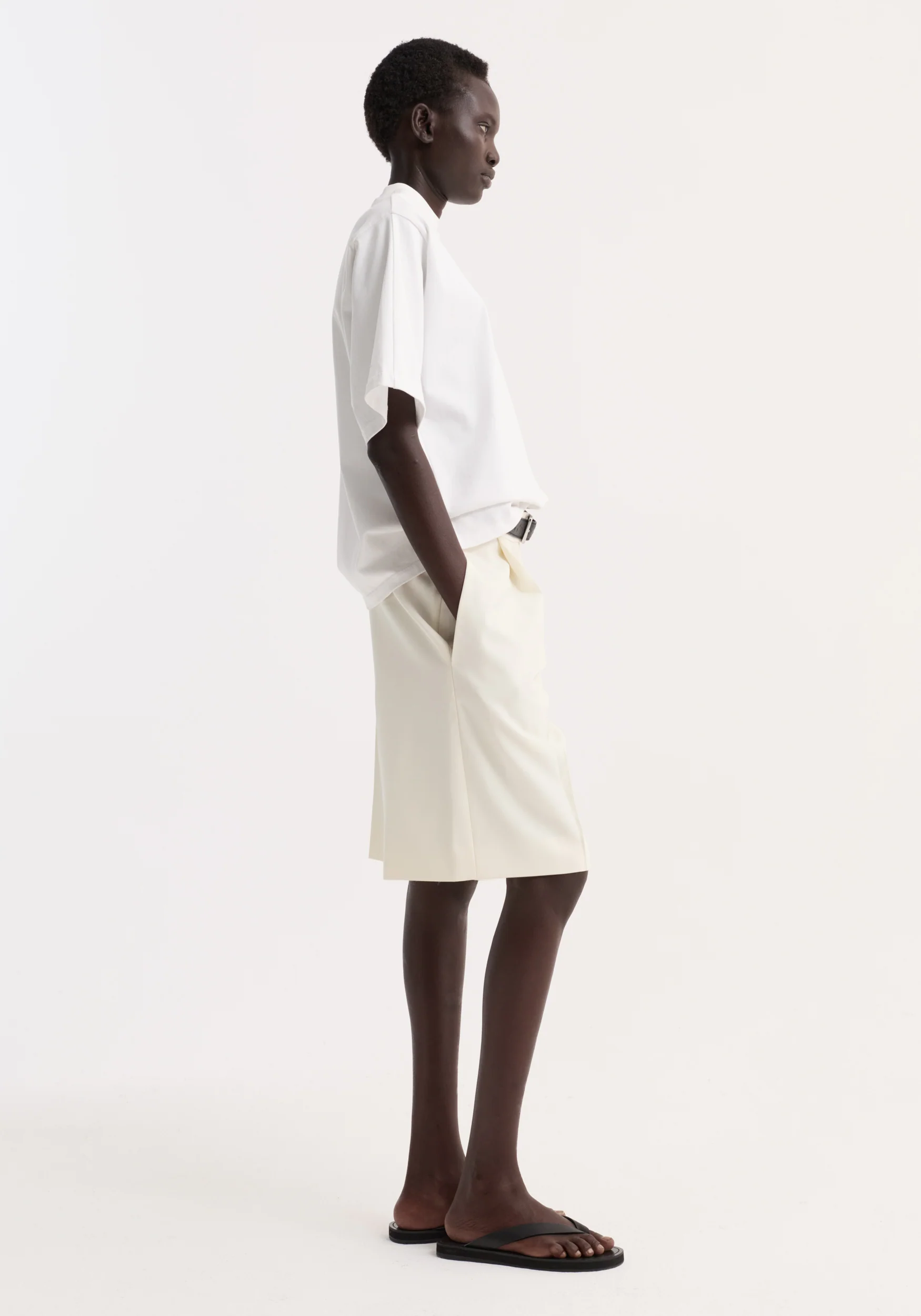 Oversized cotton t-shirt | optic white - Image 5