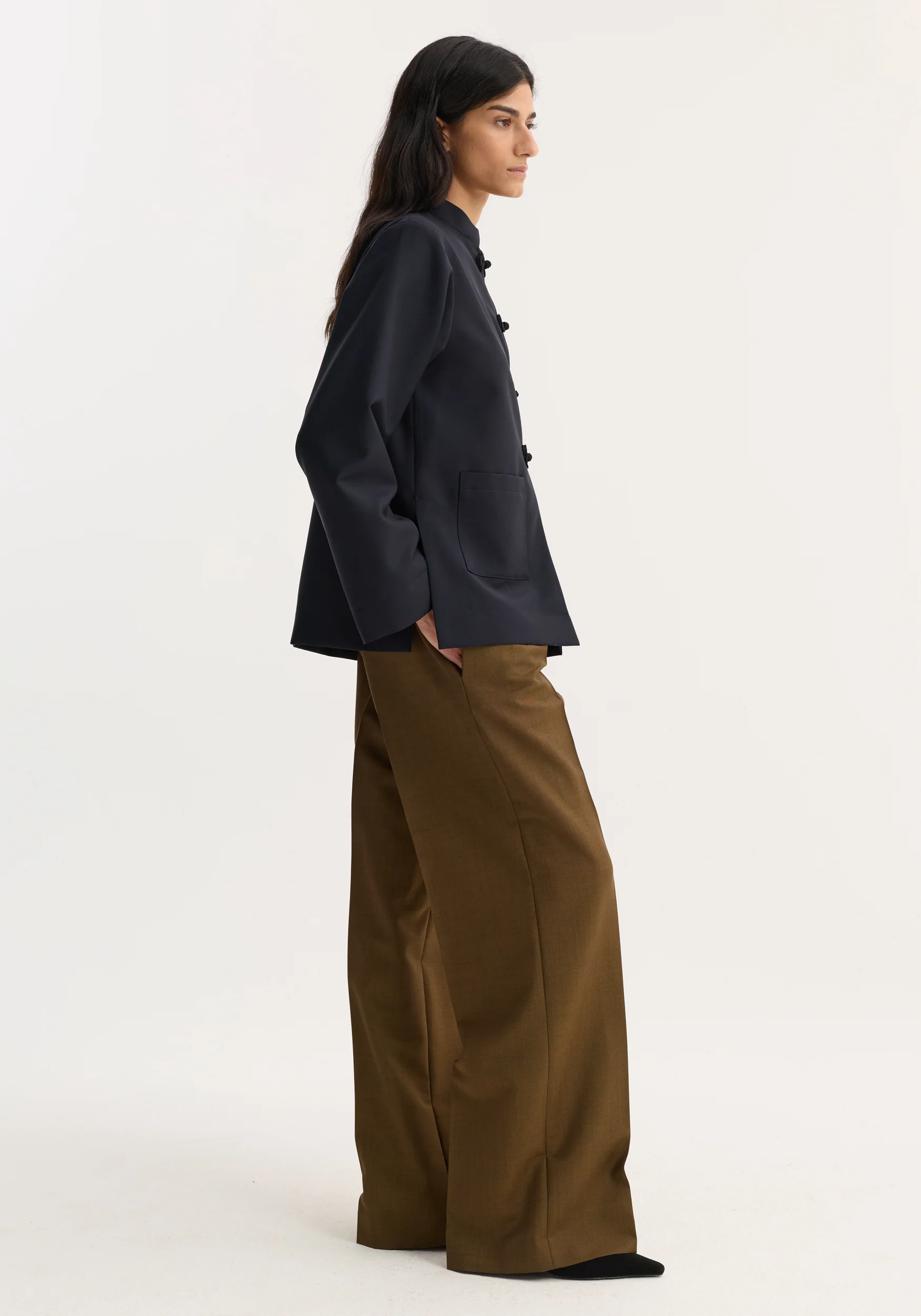 Pankou closure jacket | navy - Image 3
