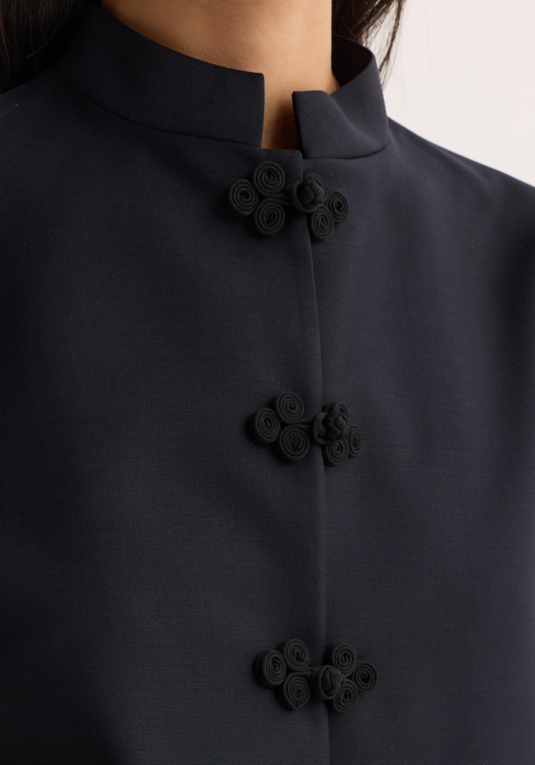 Pankou closure jacket | navy - Image 4