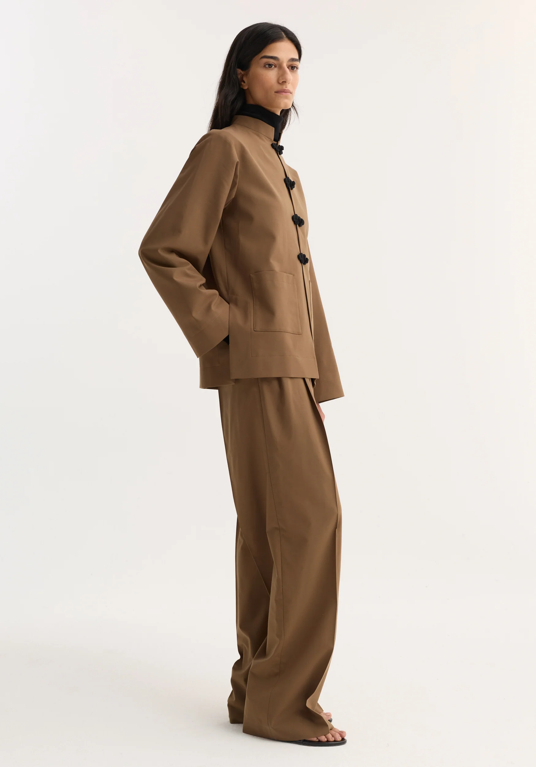 Pankou closure jacket | mocha - Image 4