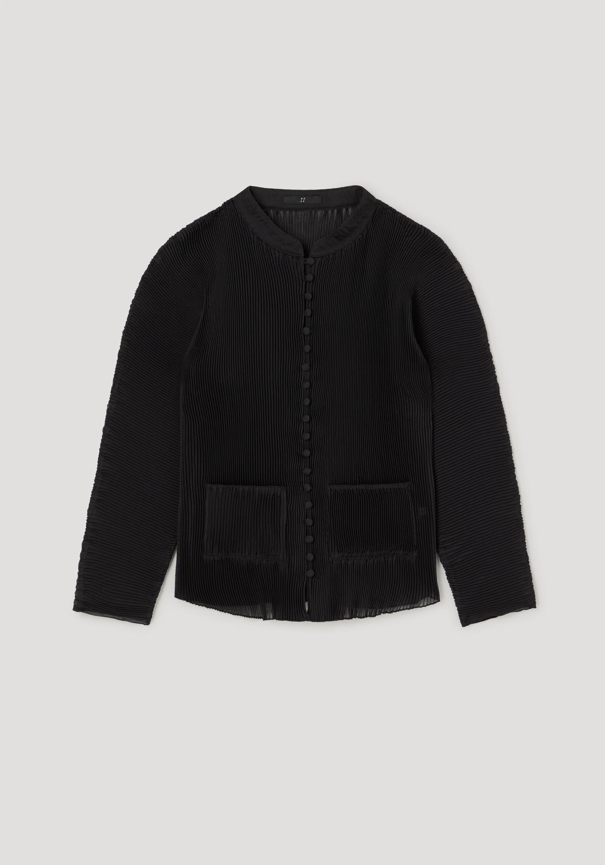 Plissé cardigan | black - Image 6