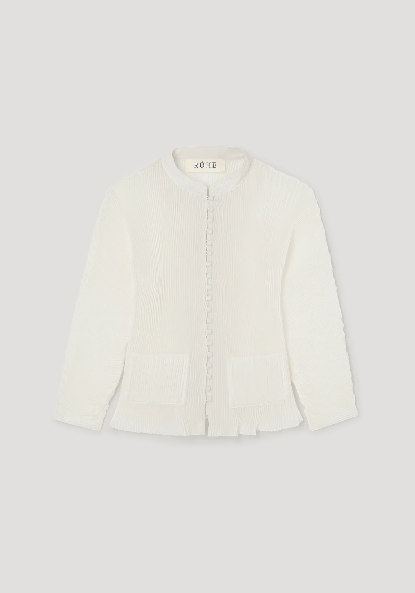 Plissé cardigan | cream - Image 6