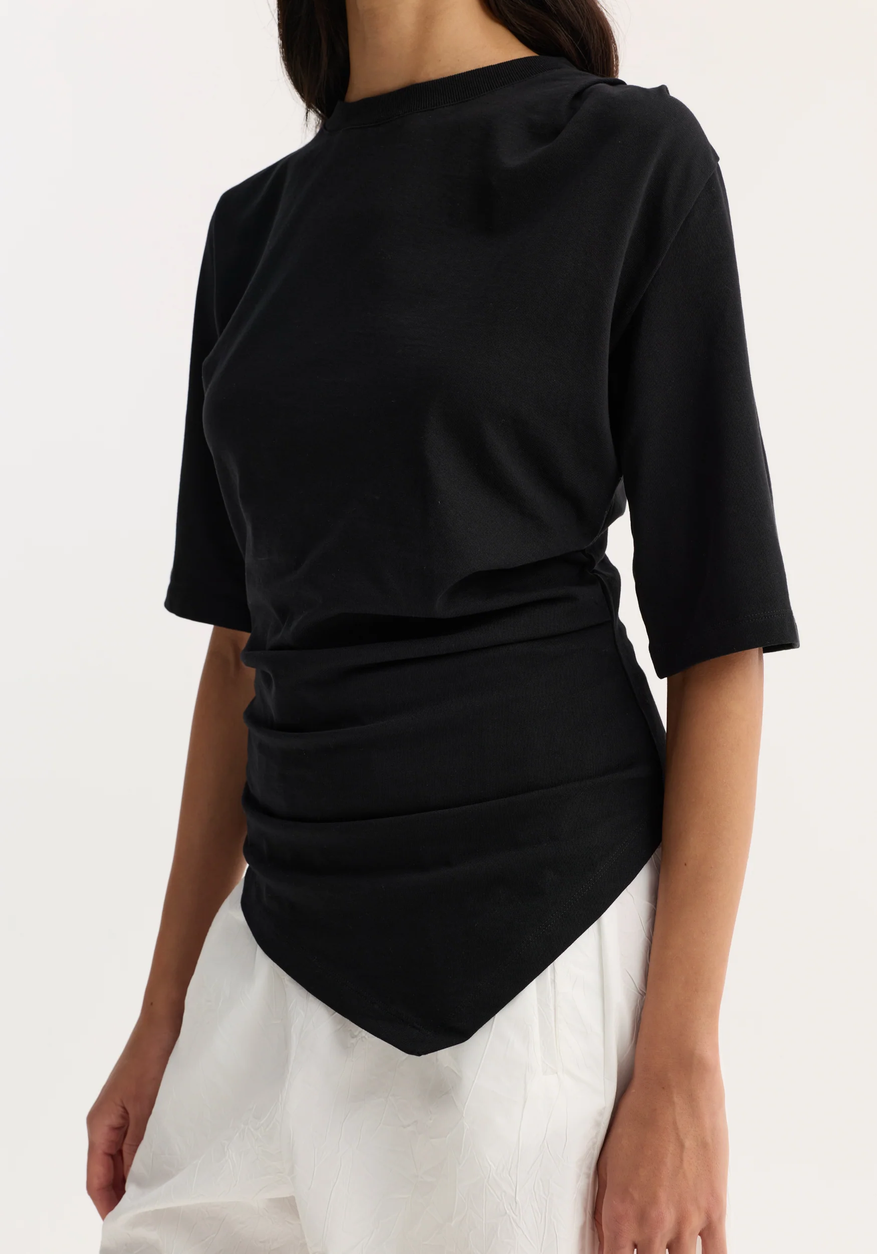 Reinvented twisted t-shirt | black - Image 5