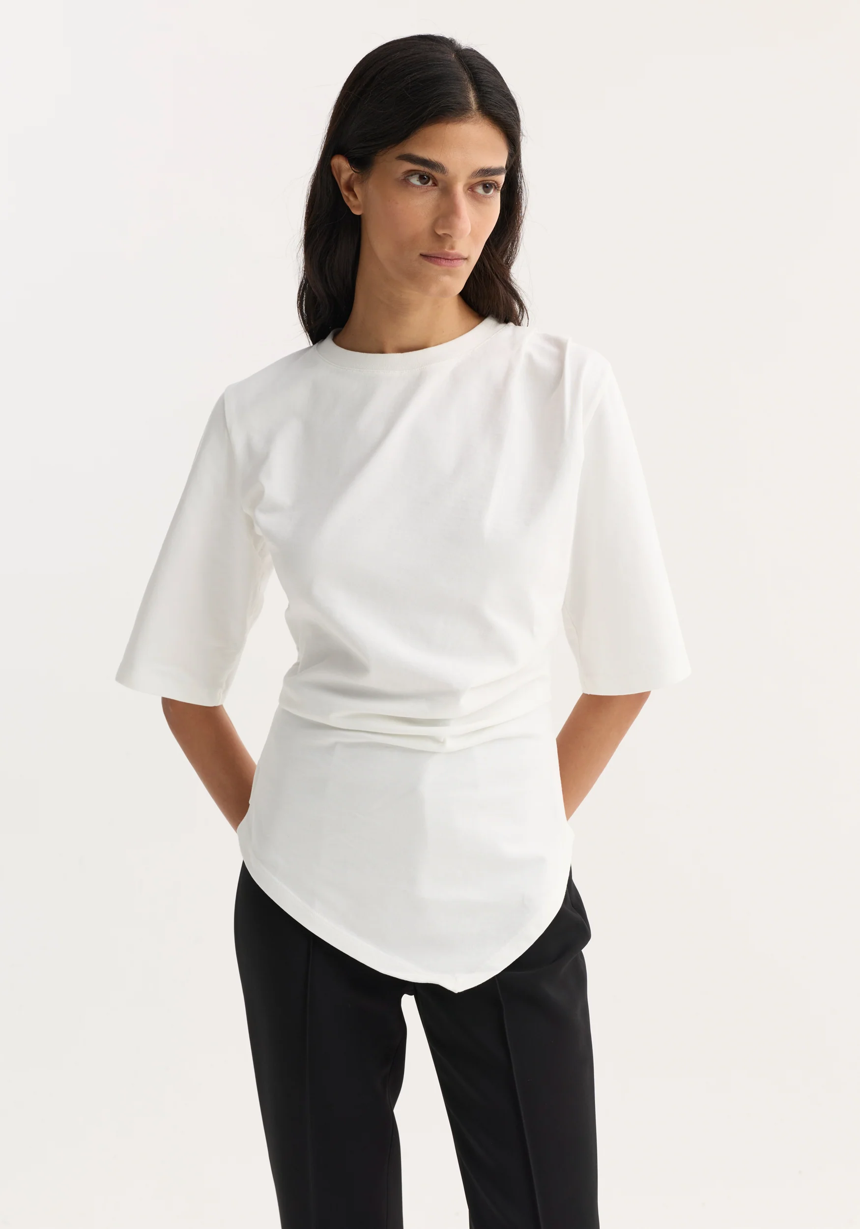 Reinvented twisted t-shirt | optic white - Image 4