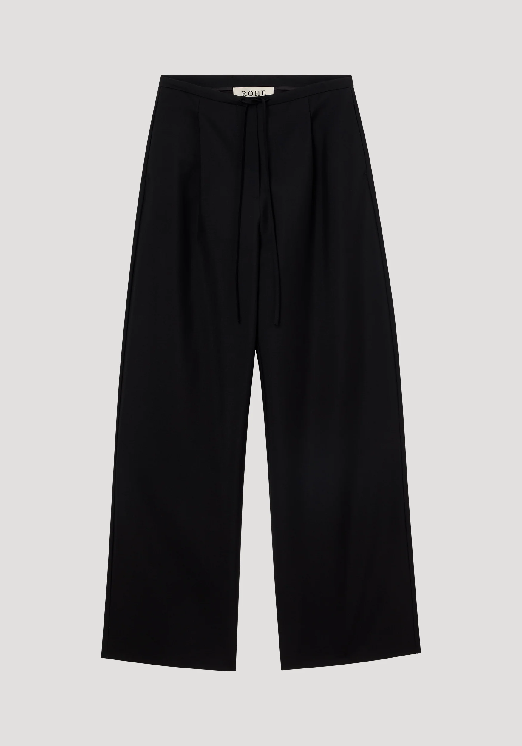 Relaxed drawstring trousers | black - Image 5