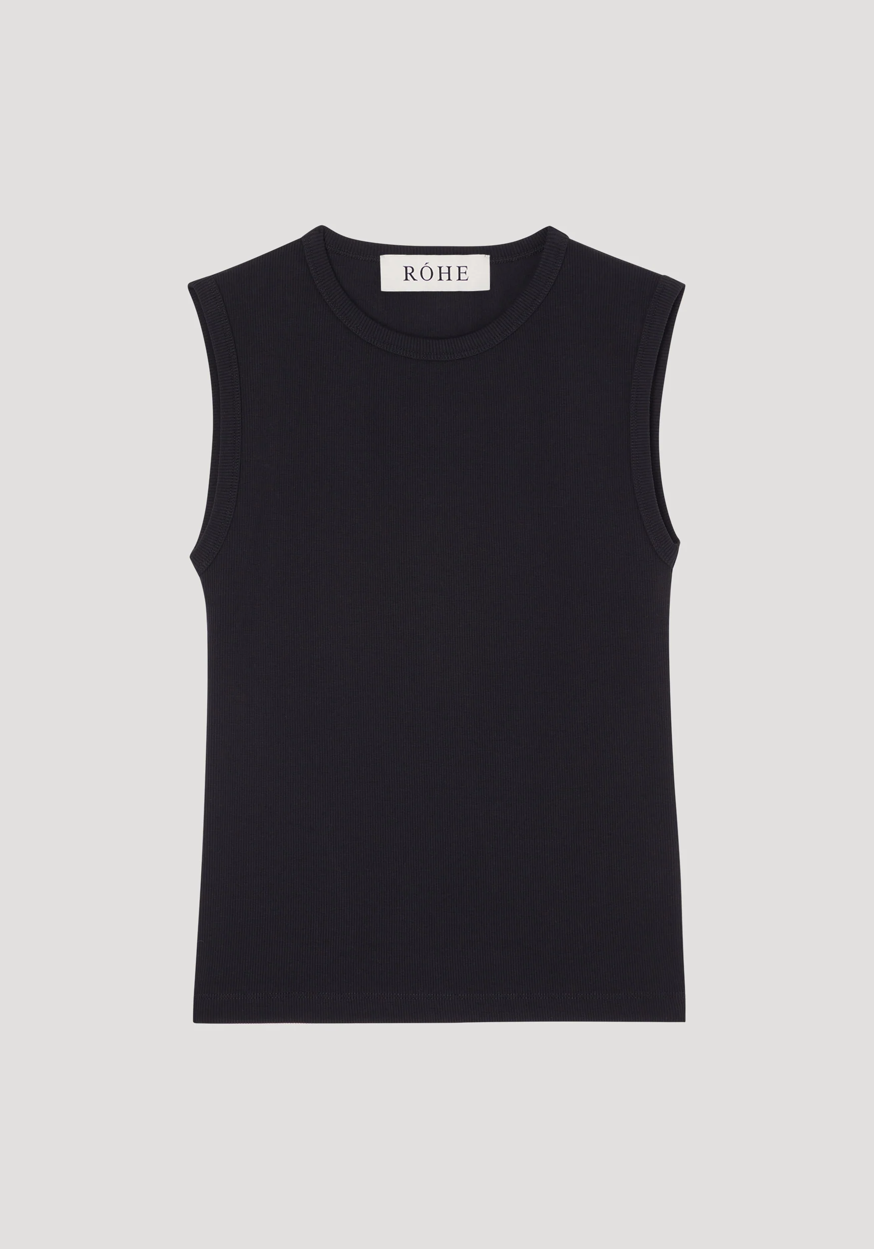 Dense rib tank top | black - Image 6