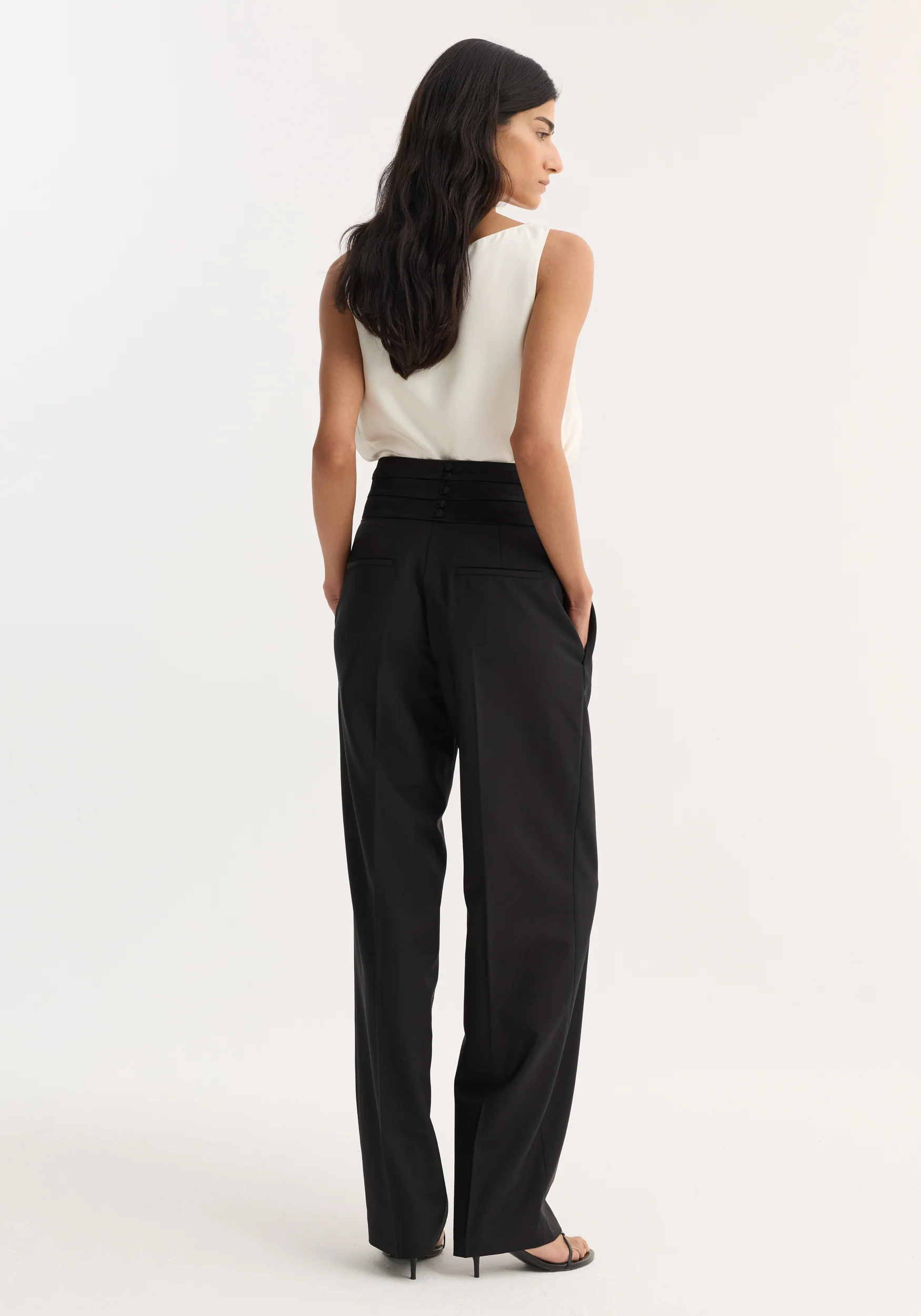 Cumberband trousers | black - Image 3
