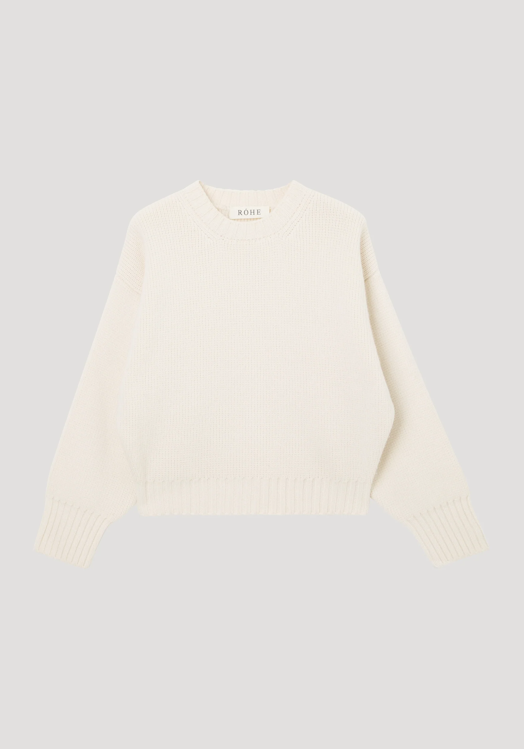 Sculptural compact crewneck | off white - Image 6