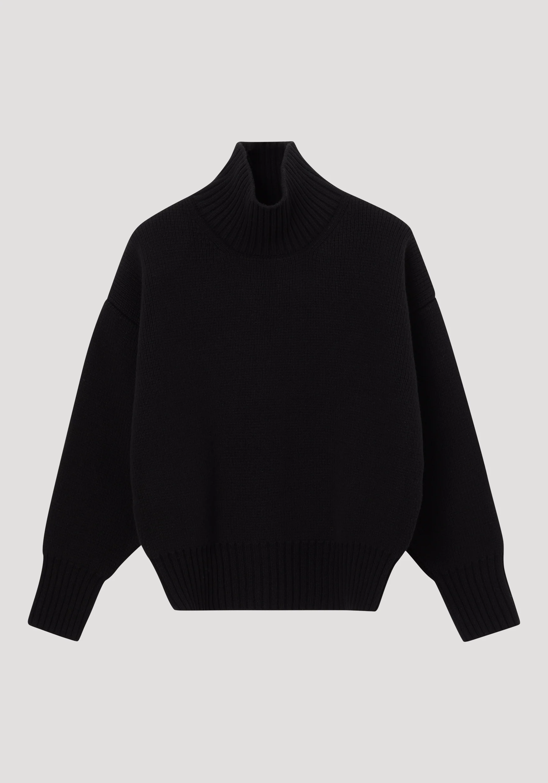 Sculptural compact turtleneck | black - Image 6