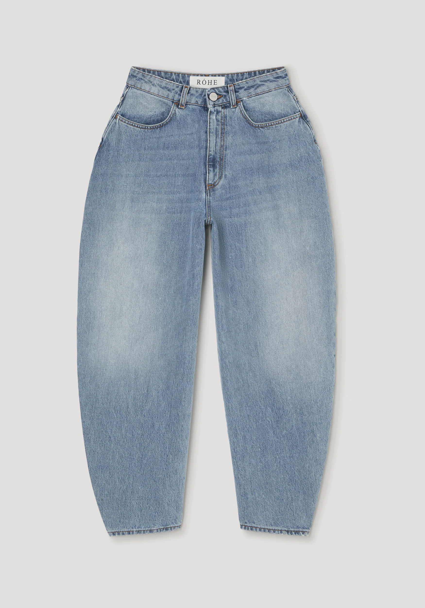 Sculptural denim trousers | classic blue - Image 5