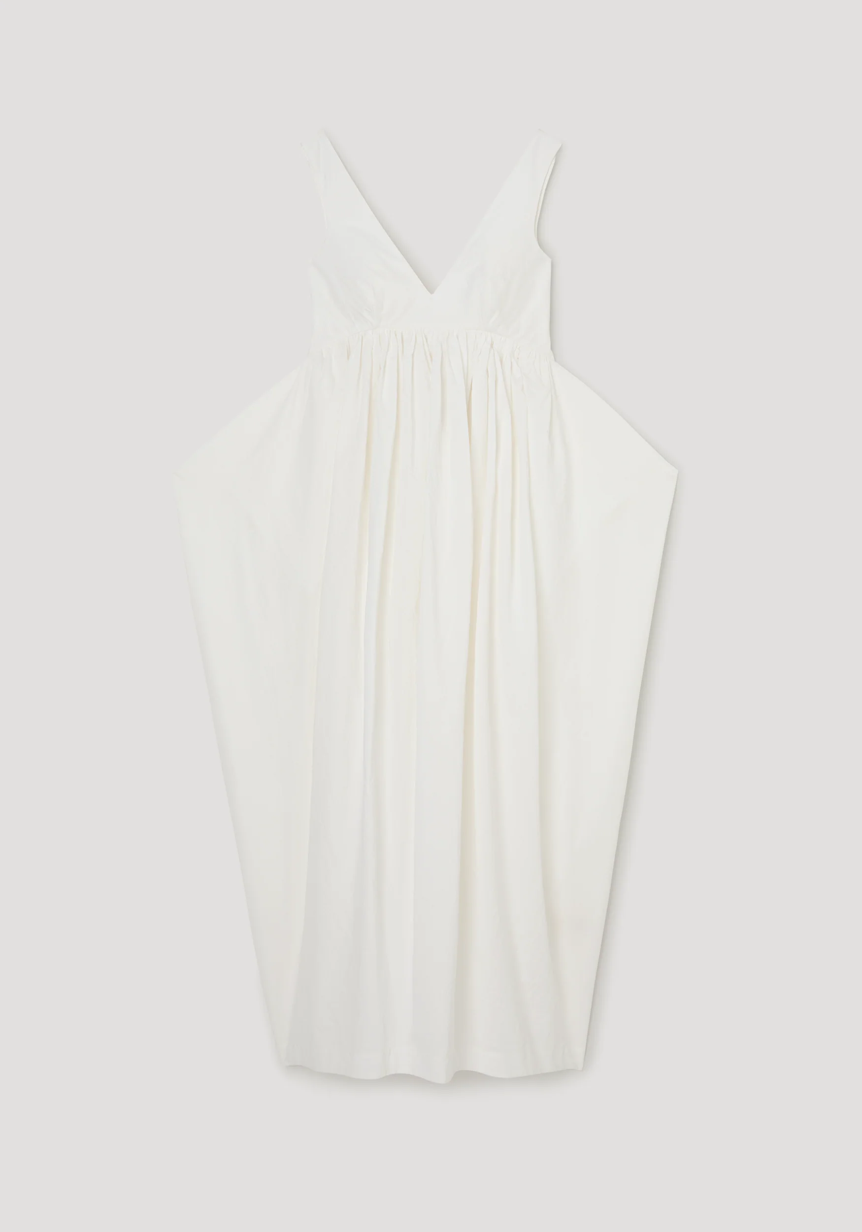 Sculptural textured cotton dress | off white - Image 6