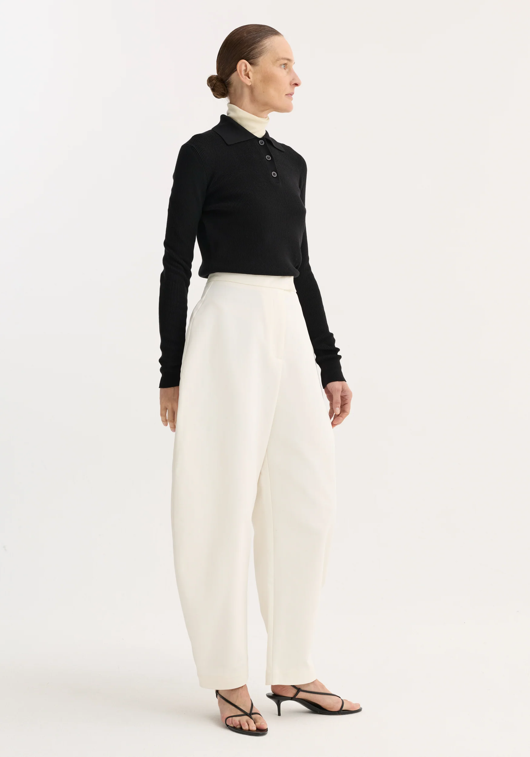 Sculptural trousers | paper white - Image 3