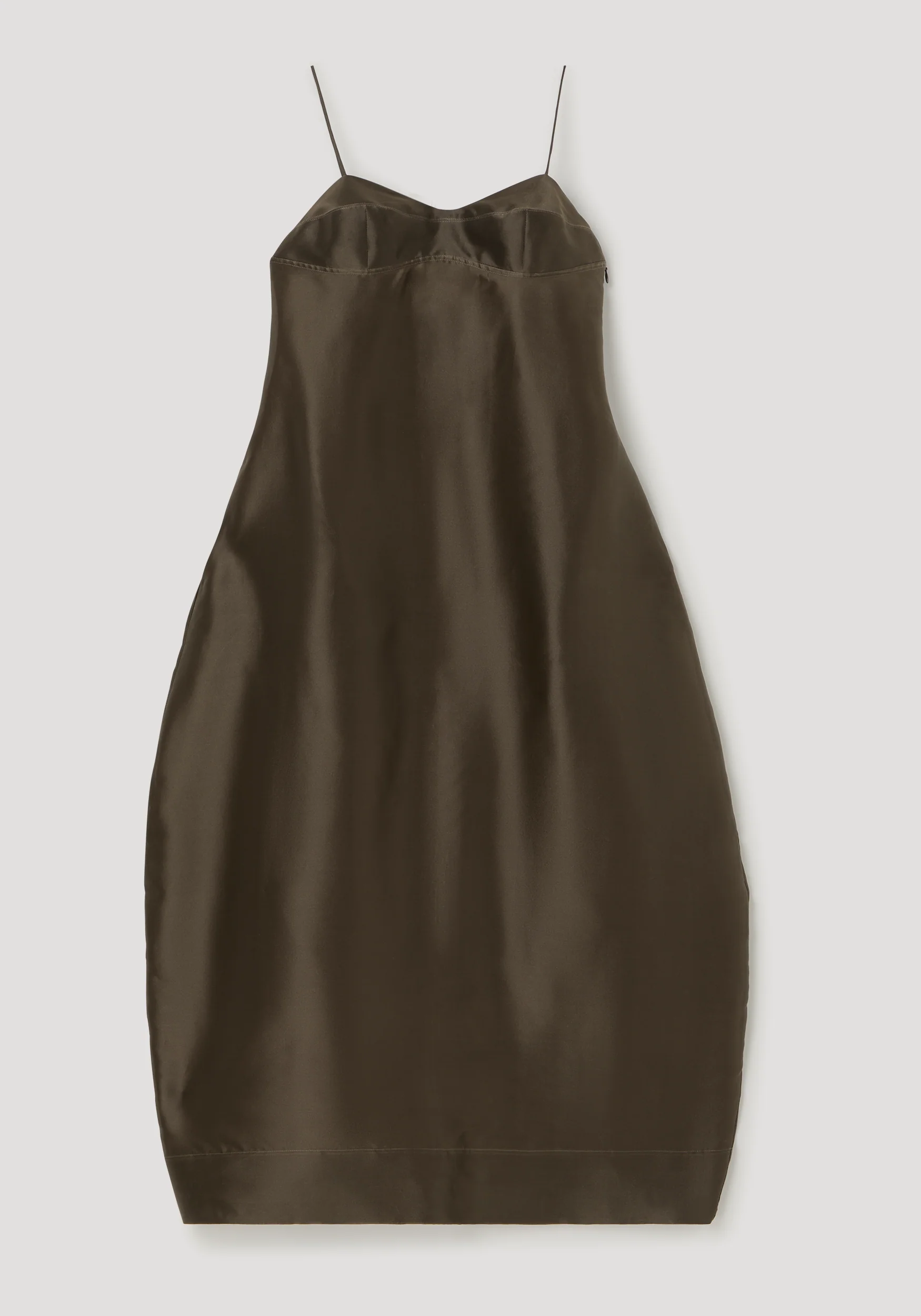 Sheer bustier volume dress | earth - Image 6