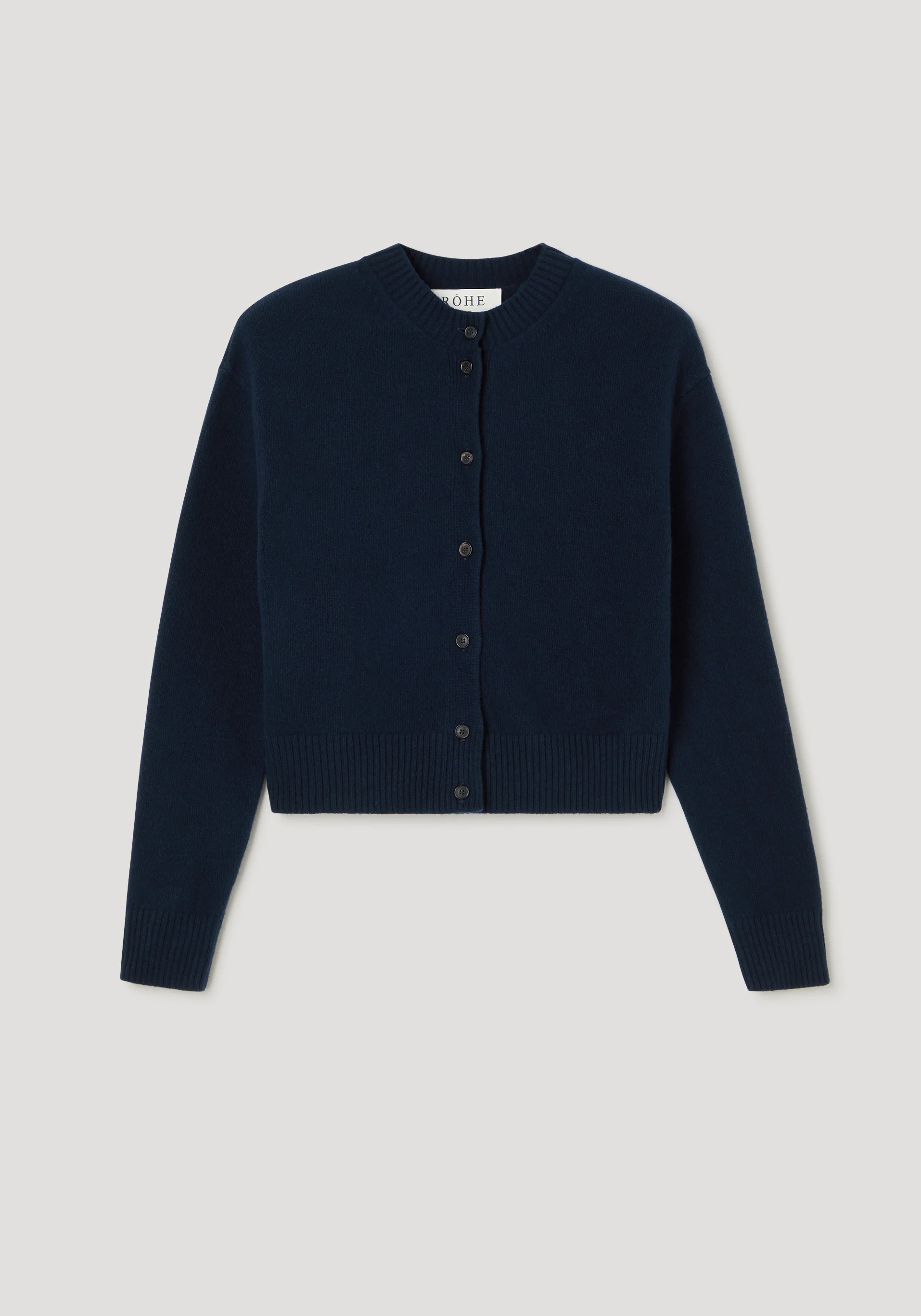 Short boiled cardigan | navy - Image 6