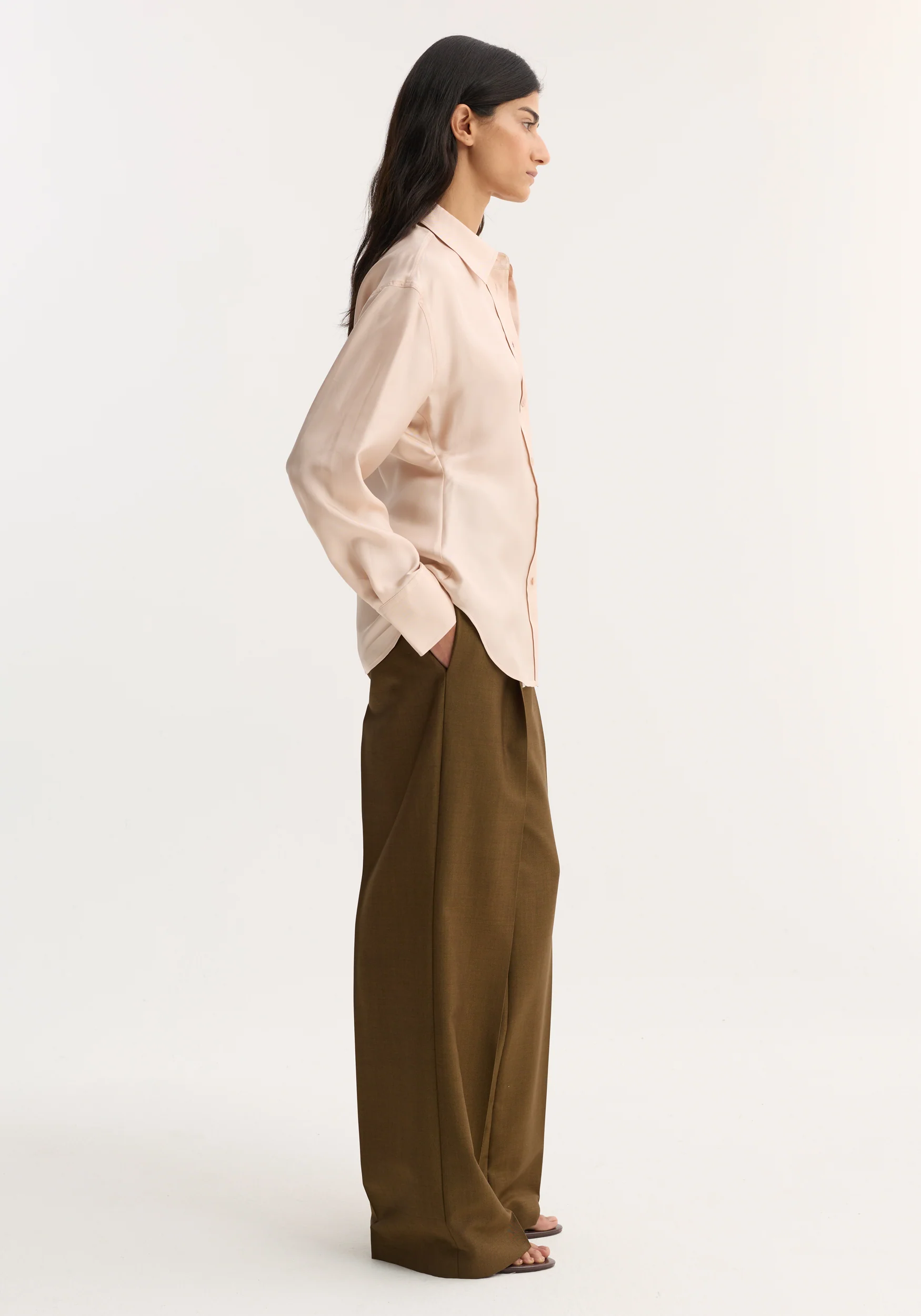 Silk shaped shirt | rose - Image 4