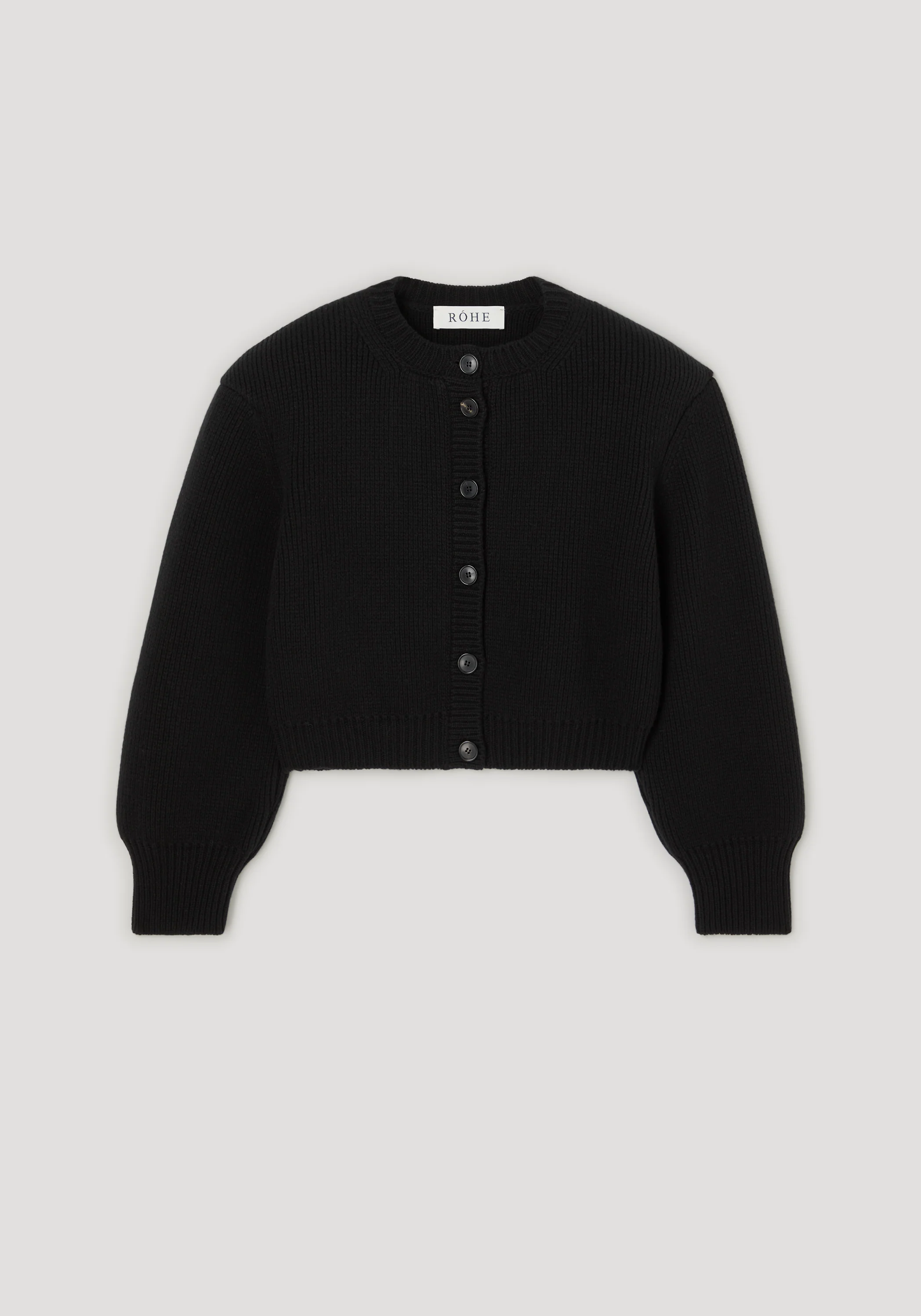 Statement shoulder cardigan | black - Image 6