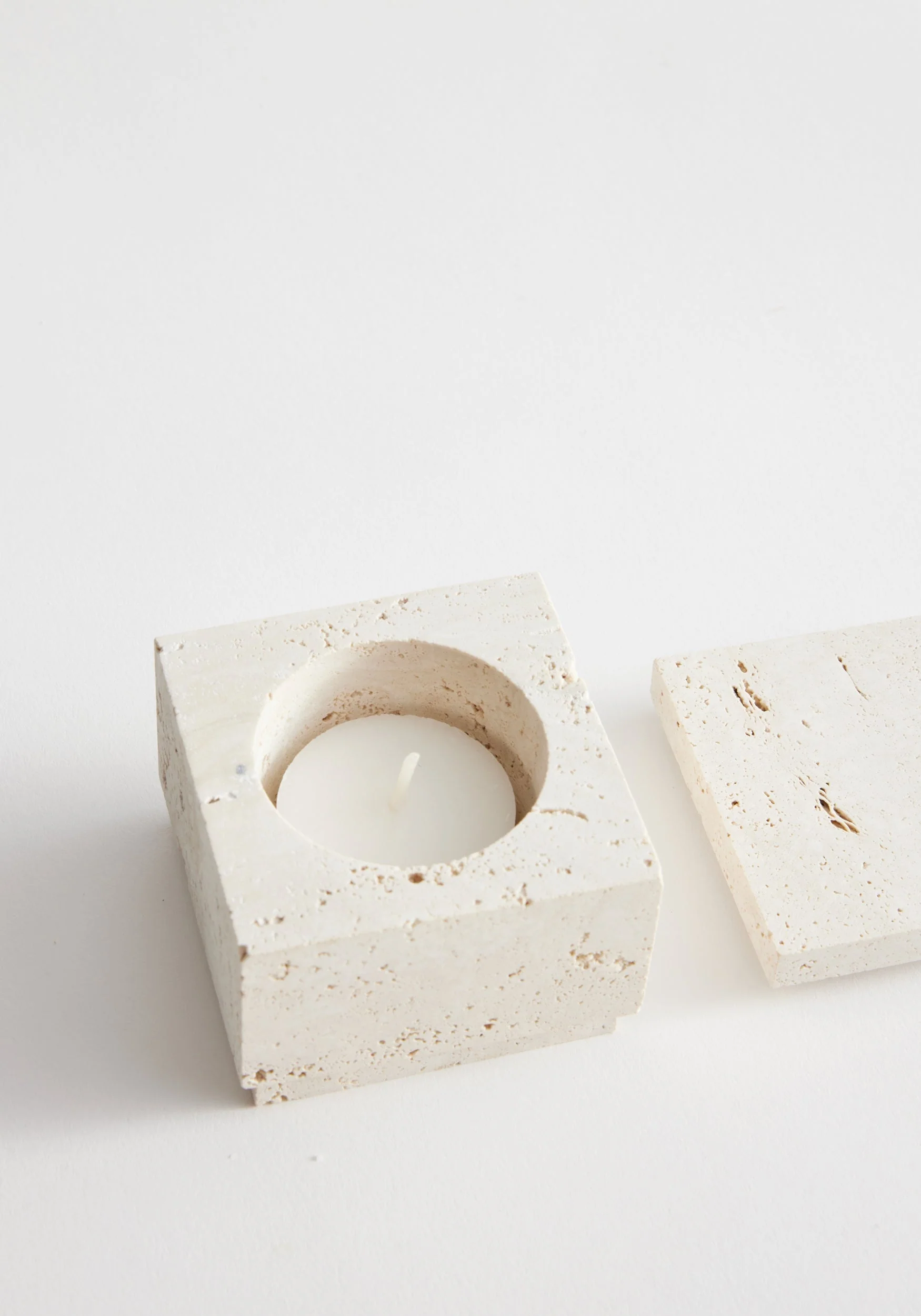 Tealight box | travertine - Image 3