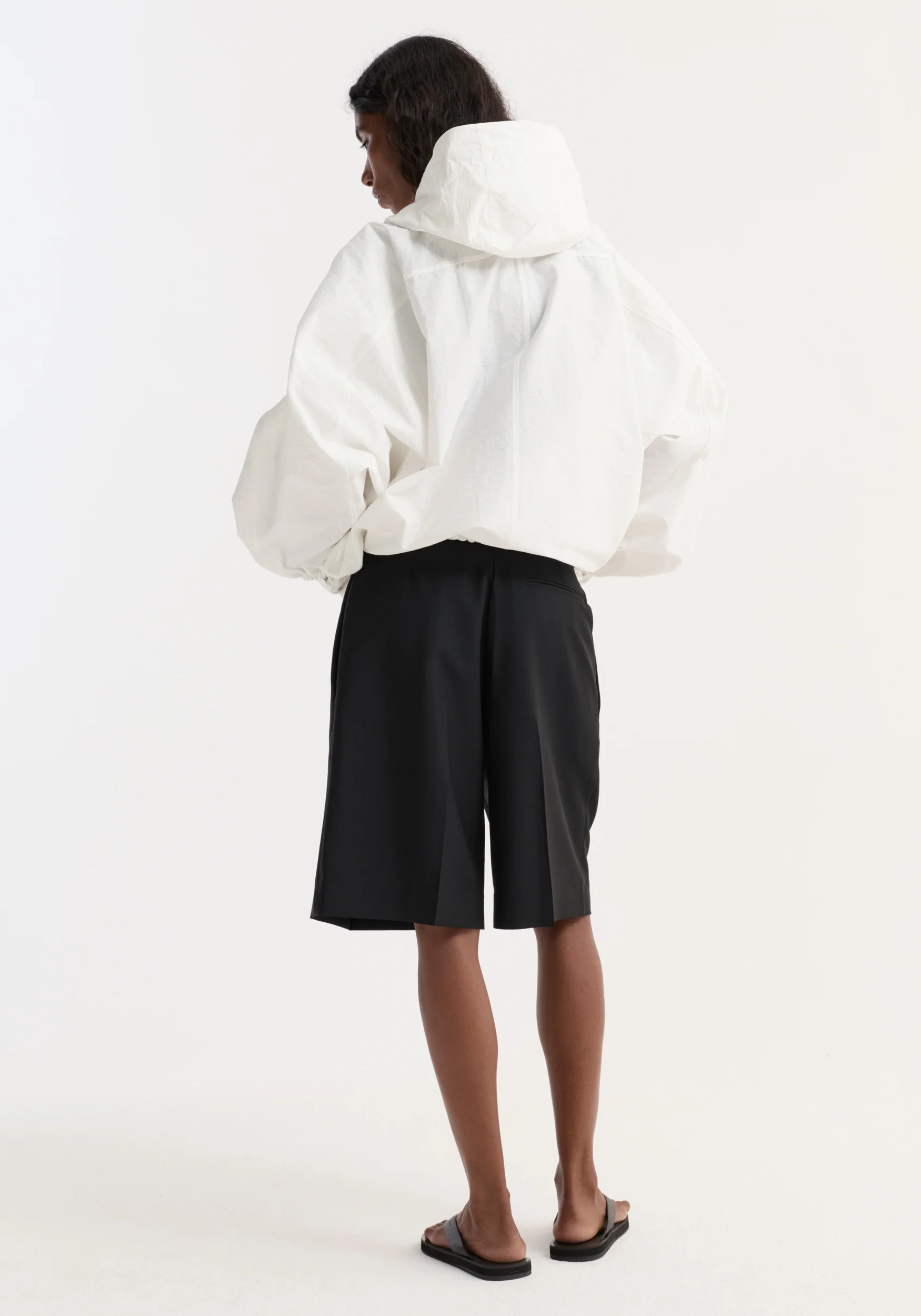 Textured cotton-blend anorak | optic white - Image 5