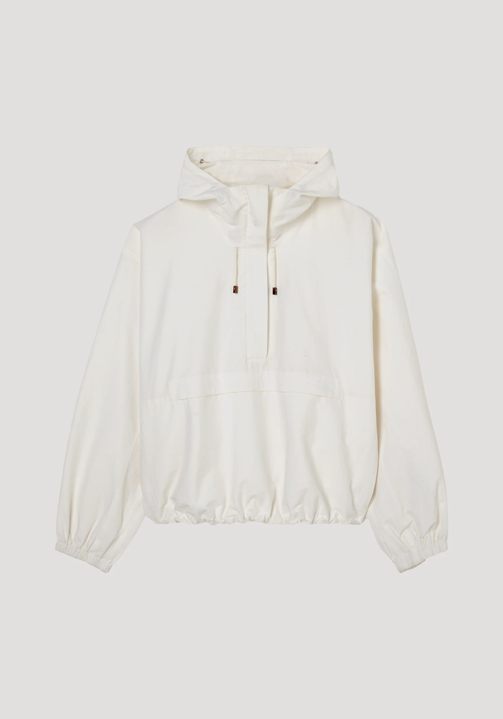 Textured cotton-blend anorak | optic white - Image 6