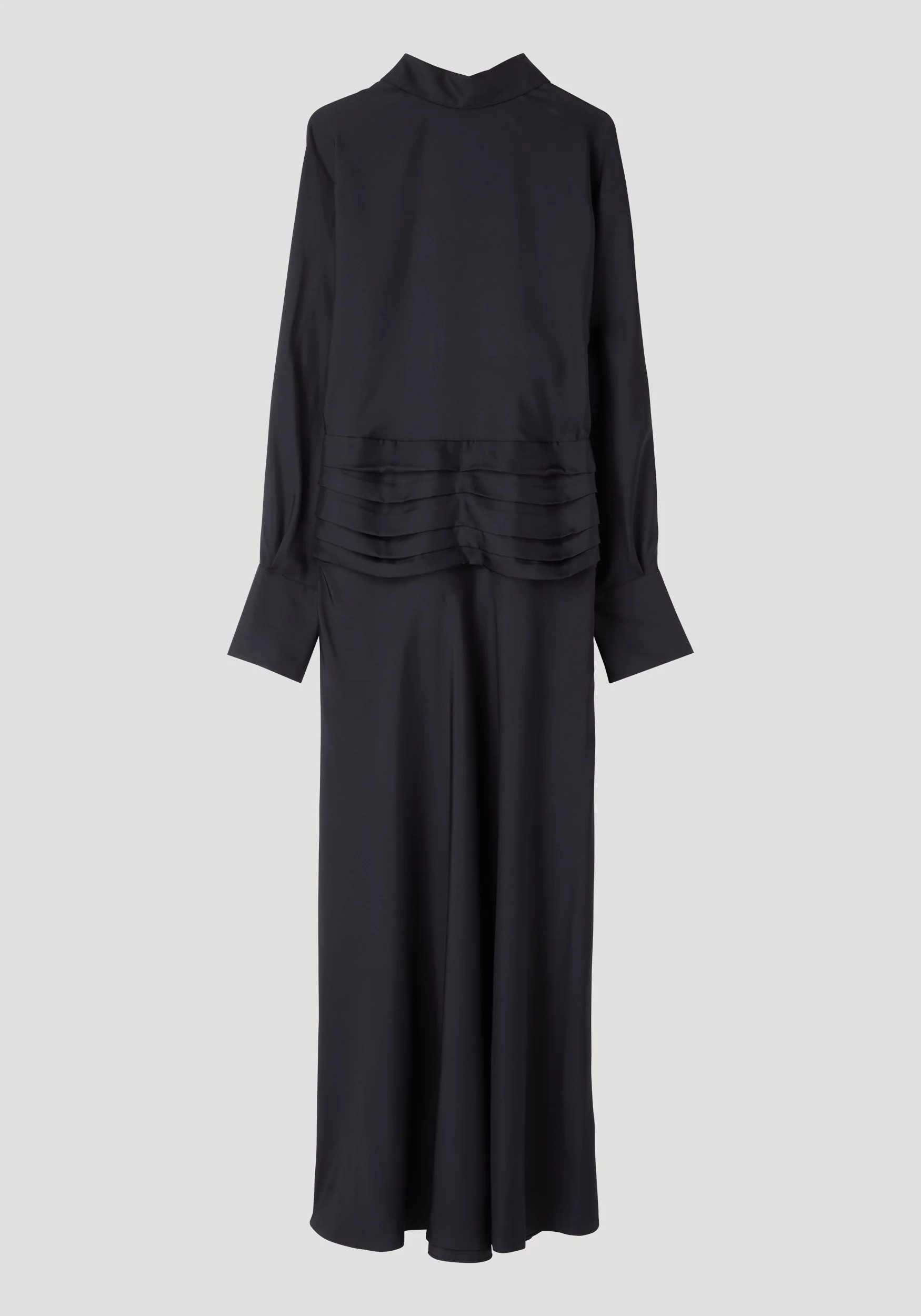 Tuxedo silk dress | black - Image 6