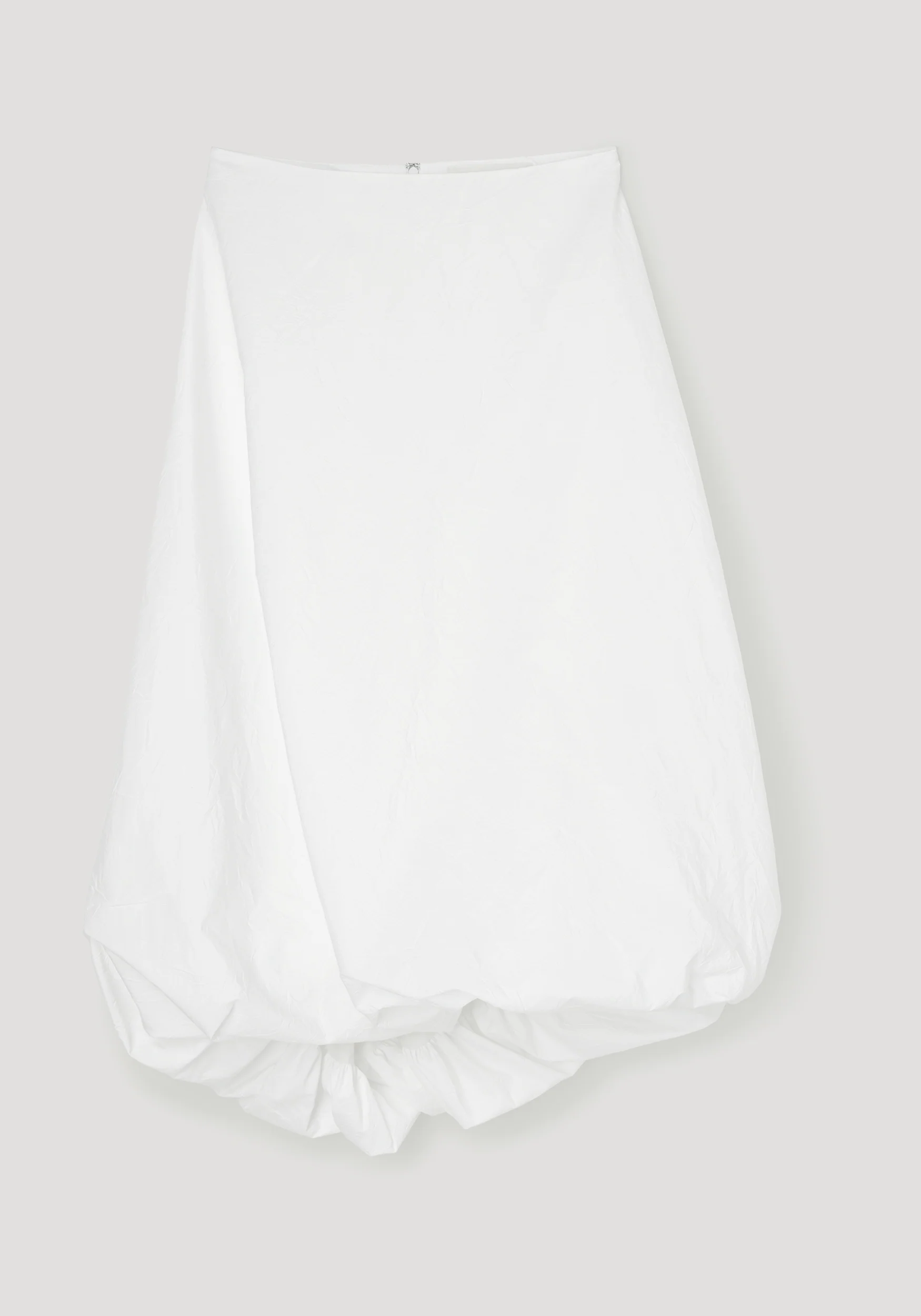 Twisted crushed cotton skirt | optic white - Image 6