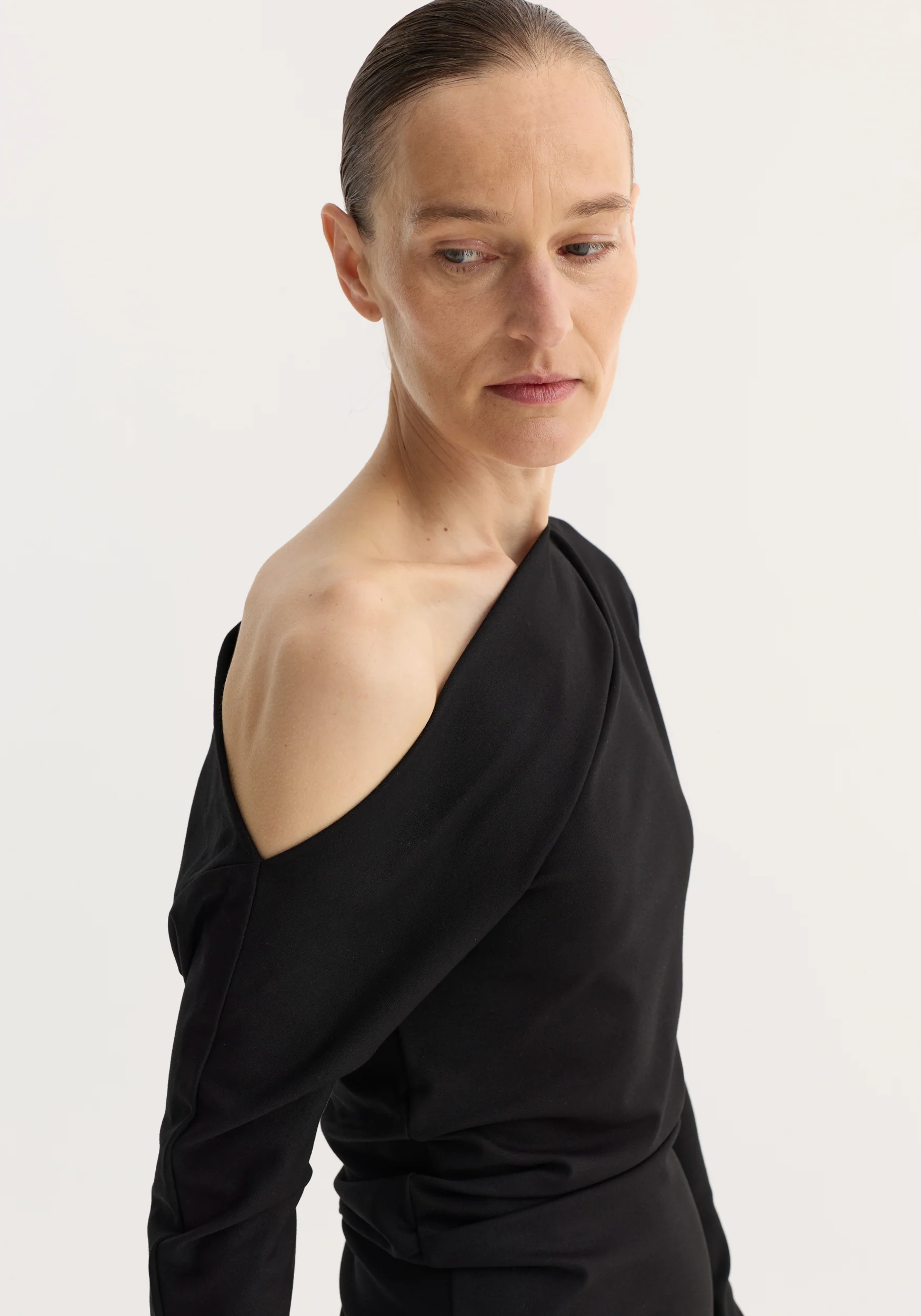 Twisted jersey dress | black - Image 3
