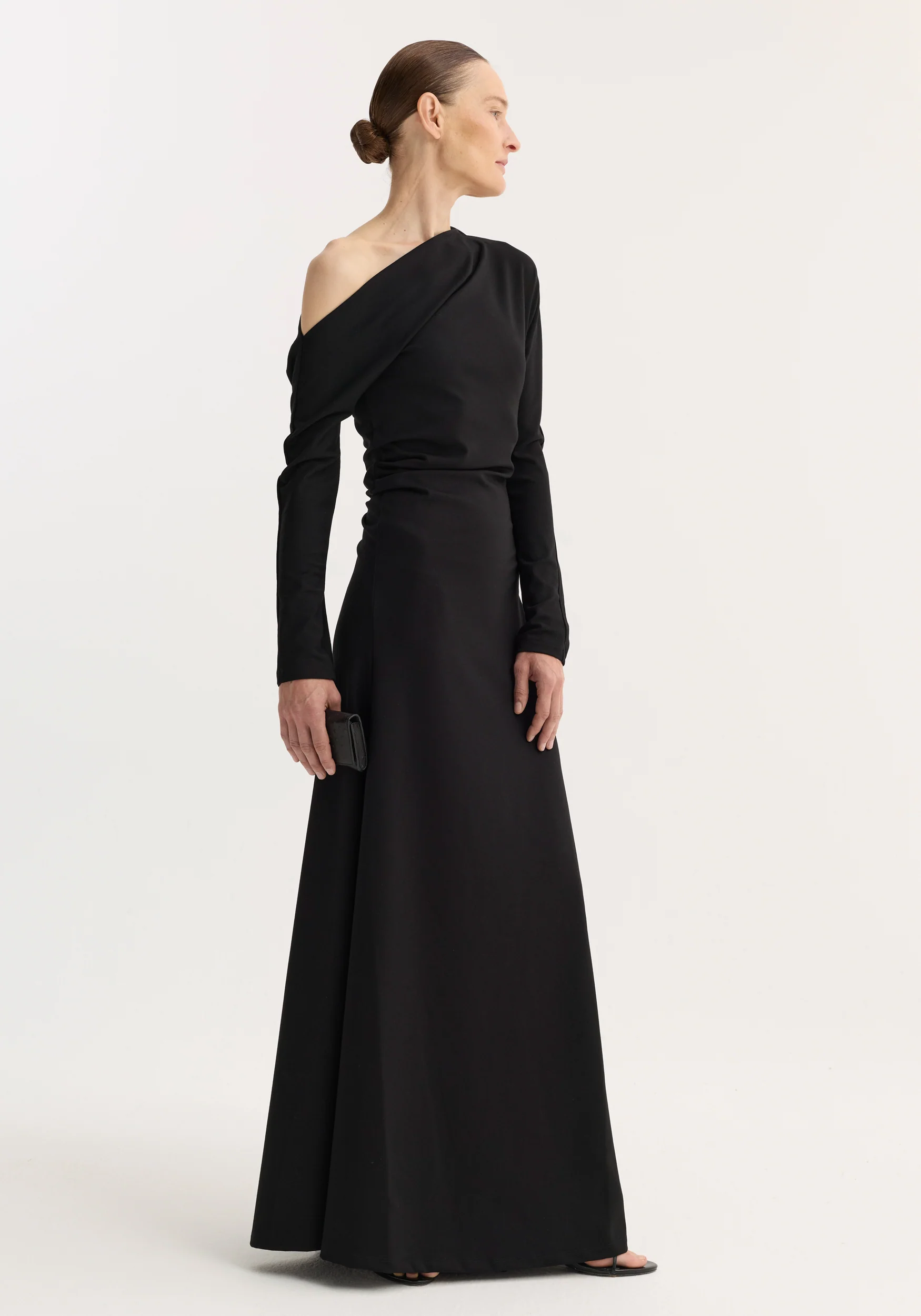 Twisted jersey dress | black - Image 4