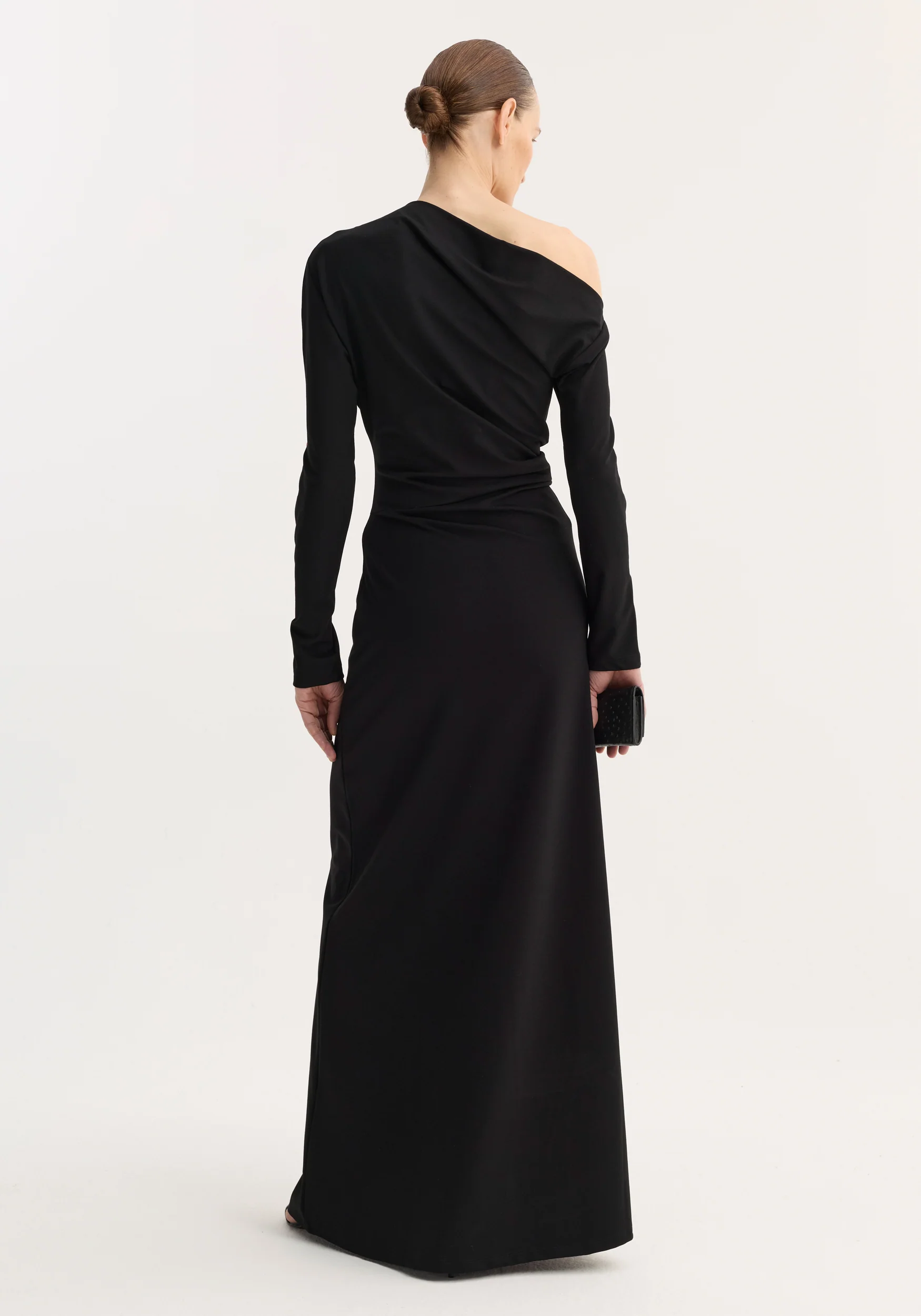 Twisted jersey dress | black - Image 5