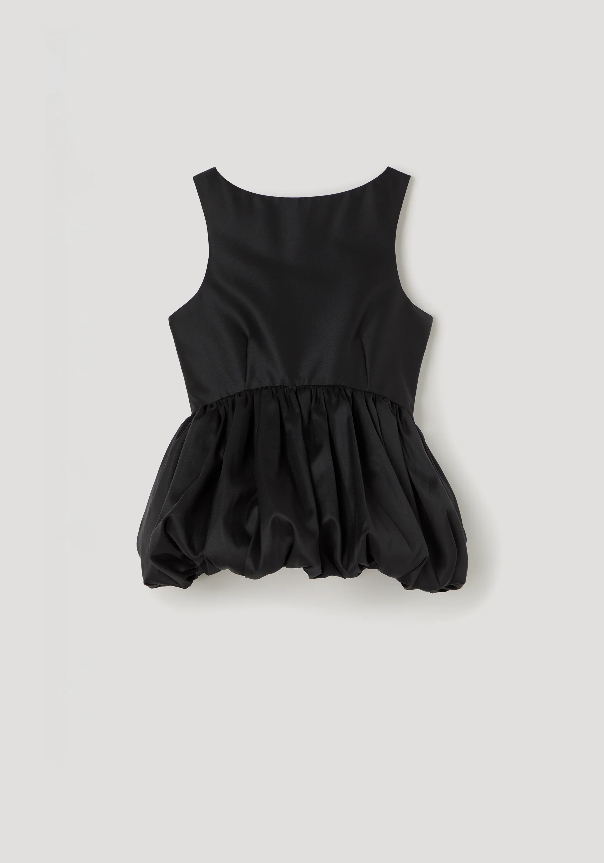 Voluminous boat-neck top | black - Image 6